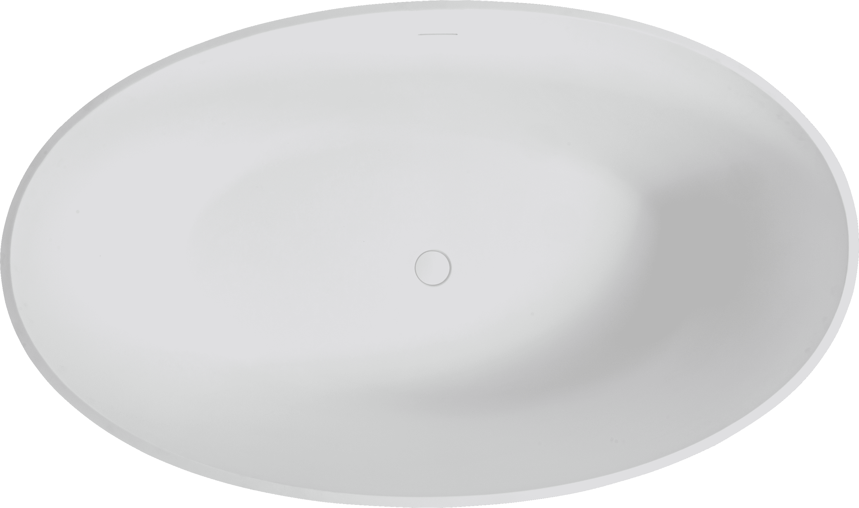 63" Luxury Handcrafted Stone Resin Freestanding Soaking Bathtub with Overflow in Matte White, cUPC Certified - 24S05-63MW