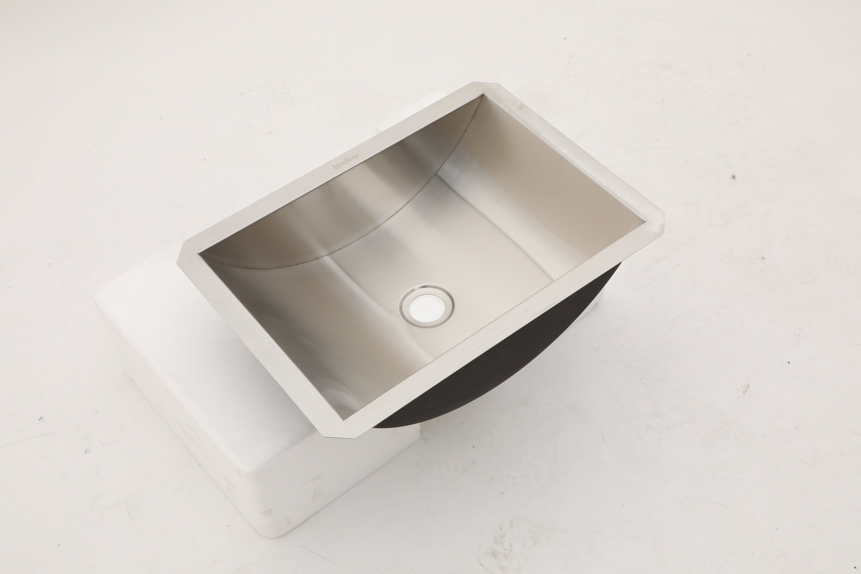 18"x13" Brushed Nickel Stainless Steel undermount Bathroom Sink with Pop Up Drain