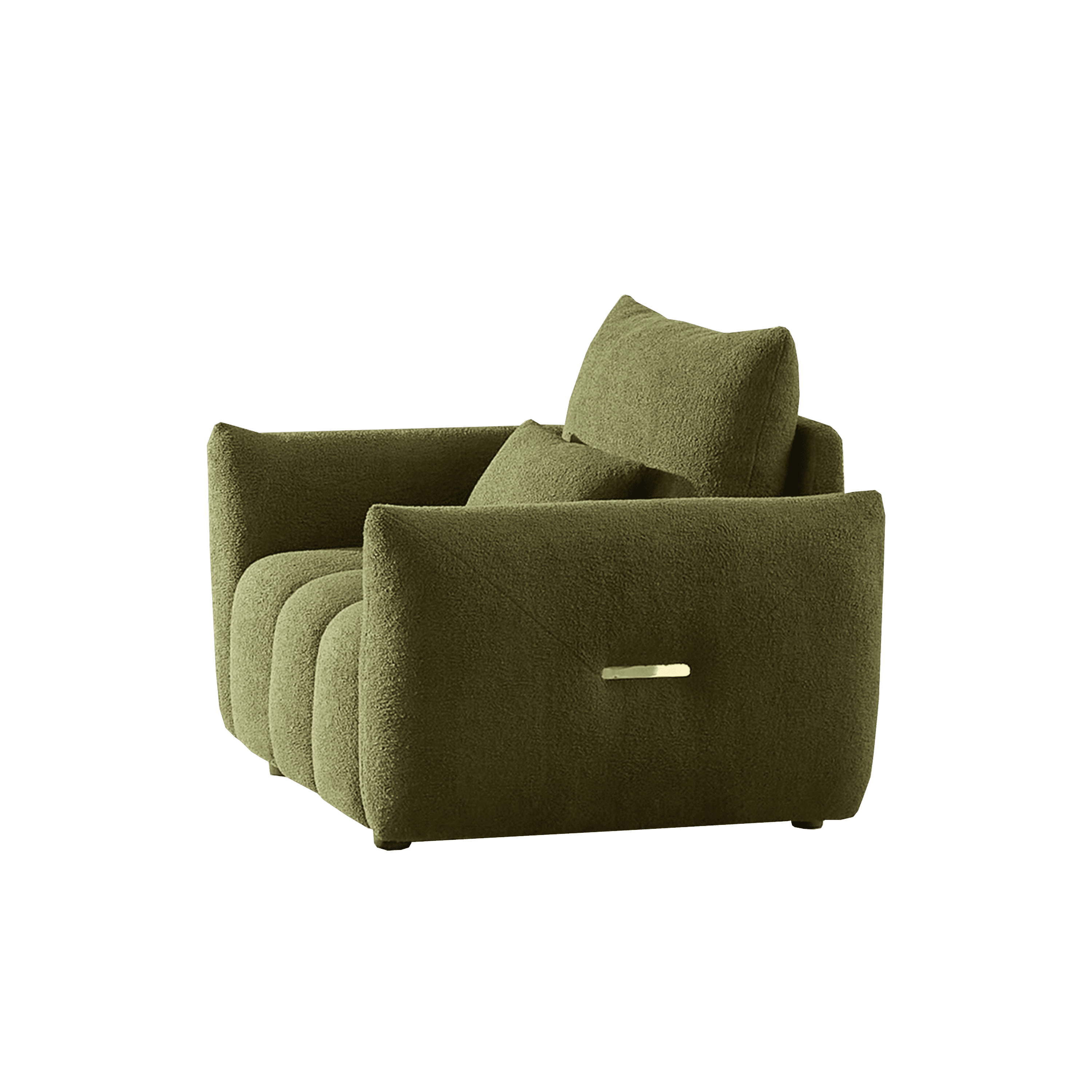 39.7'' Teddy Fabric Sofa, Modern Lounge Chair for Apartment, Office, Living Room and Bedroom