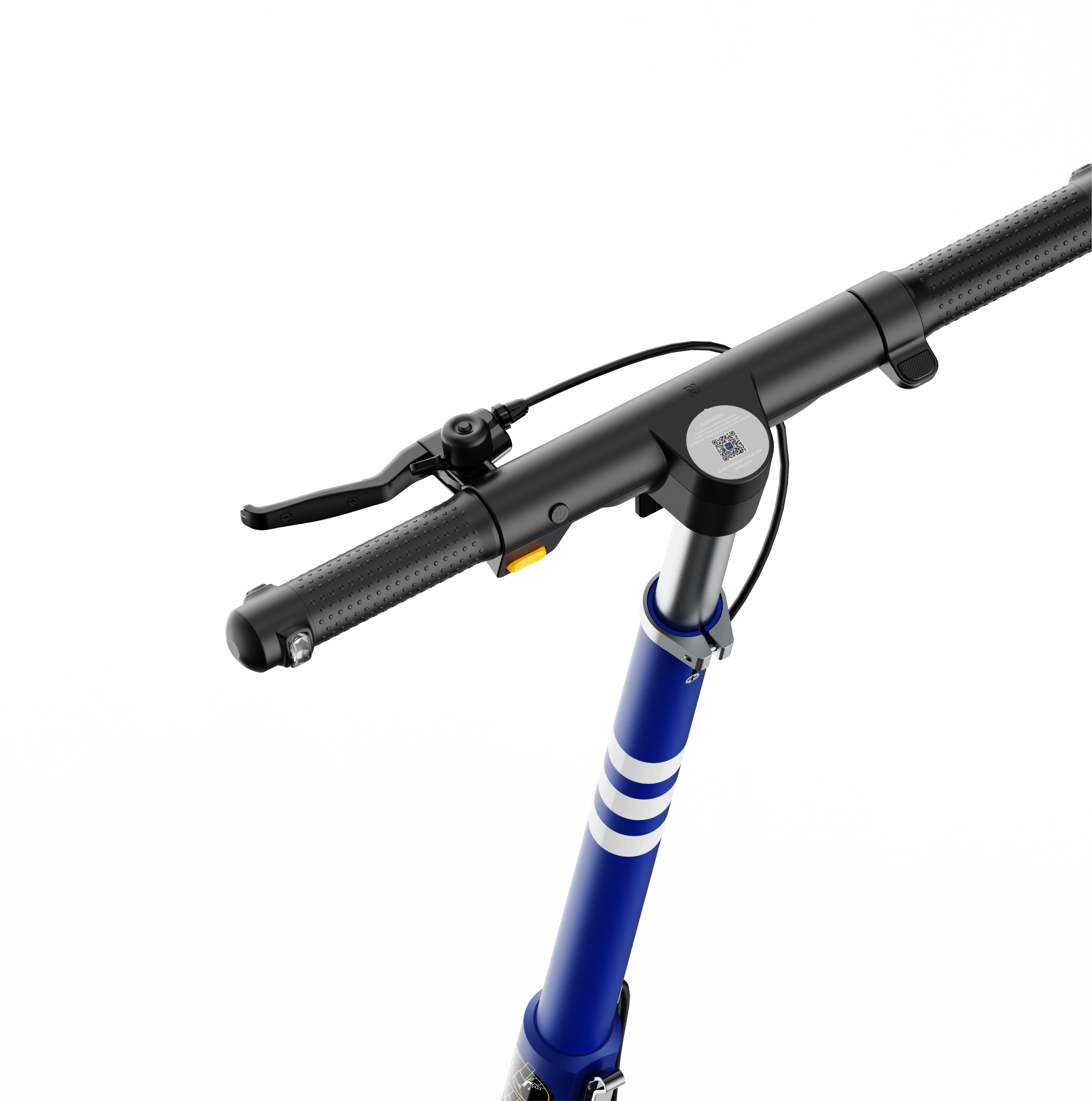 Dual-Suspension Electric Scooter w/ 43.5 Miles Max Operating Range & 24 mph Max Speed - Blue