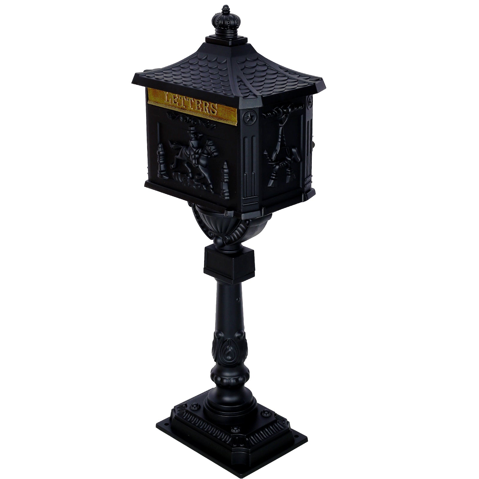 Cast Aluminum Mail Box,Postal Box , Mailbox Color Black