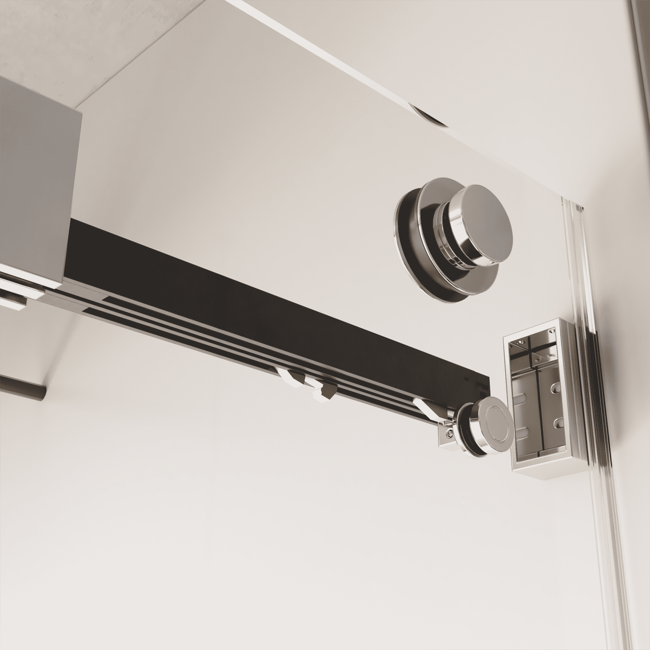 56-60" W x 76"H Frameless Double Sliding Soft-Close Shower Door in Chrome, 3/8 inches (10mm) Thick SGCC Tempered Glass Door