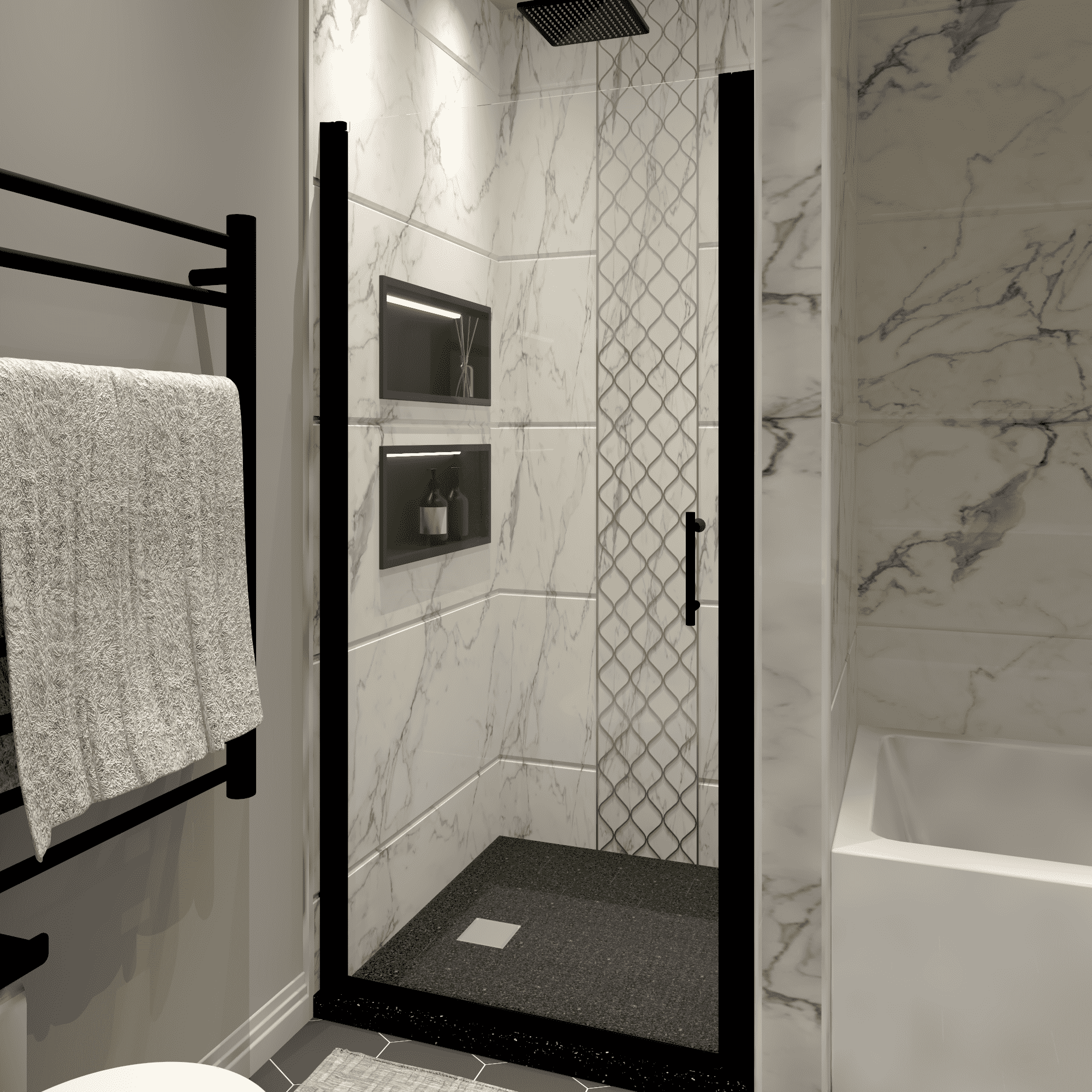 36"W X 72"H SHOWER DOORS