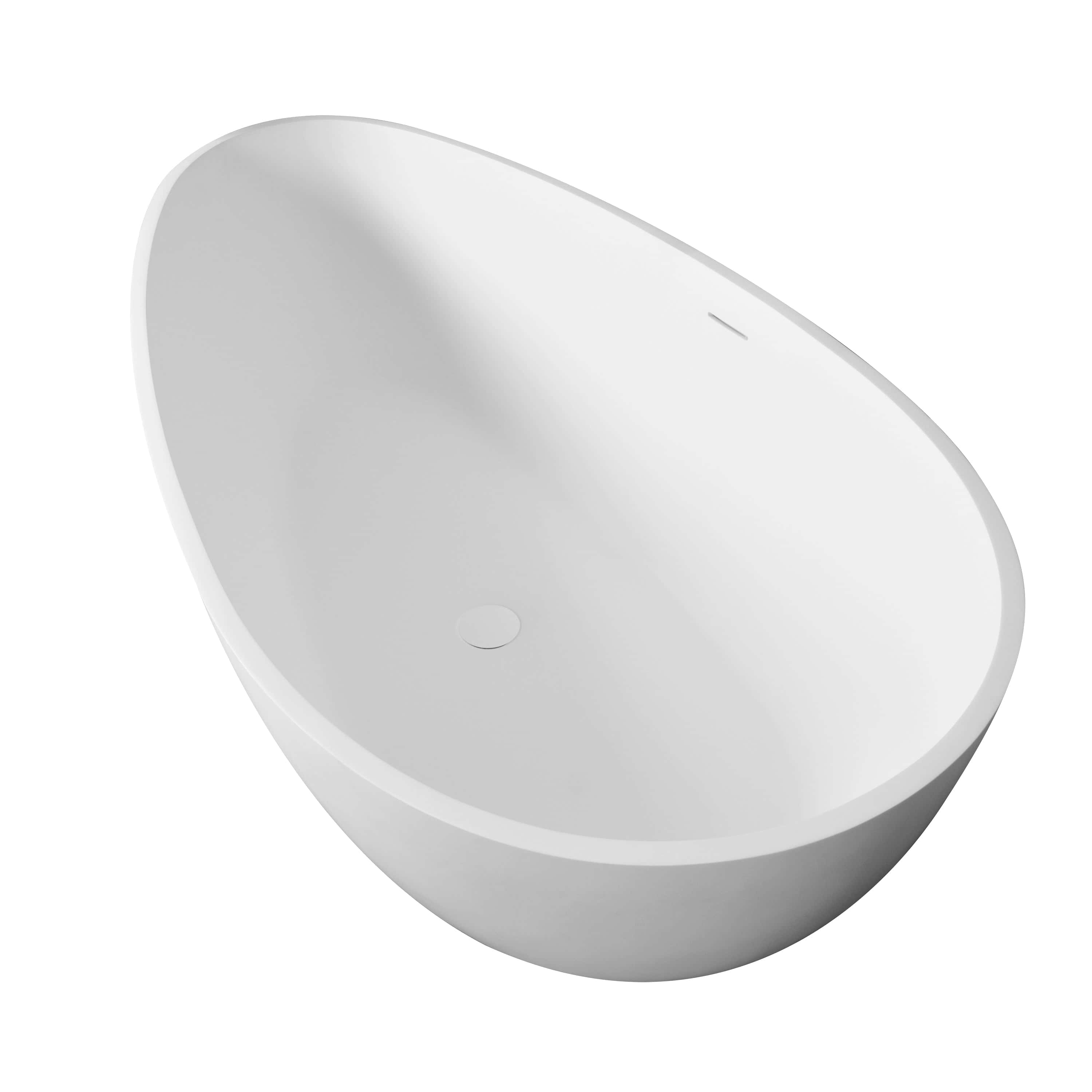 66.9" freestanding solid surface soaking bathtub for bathroom