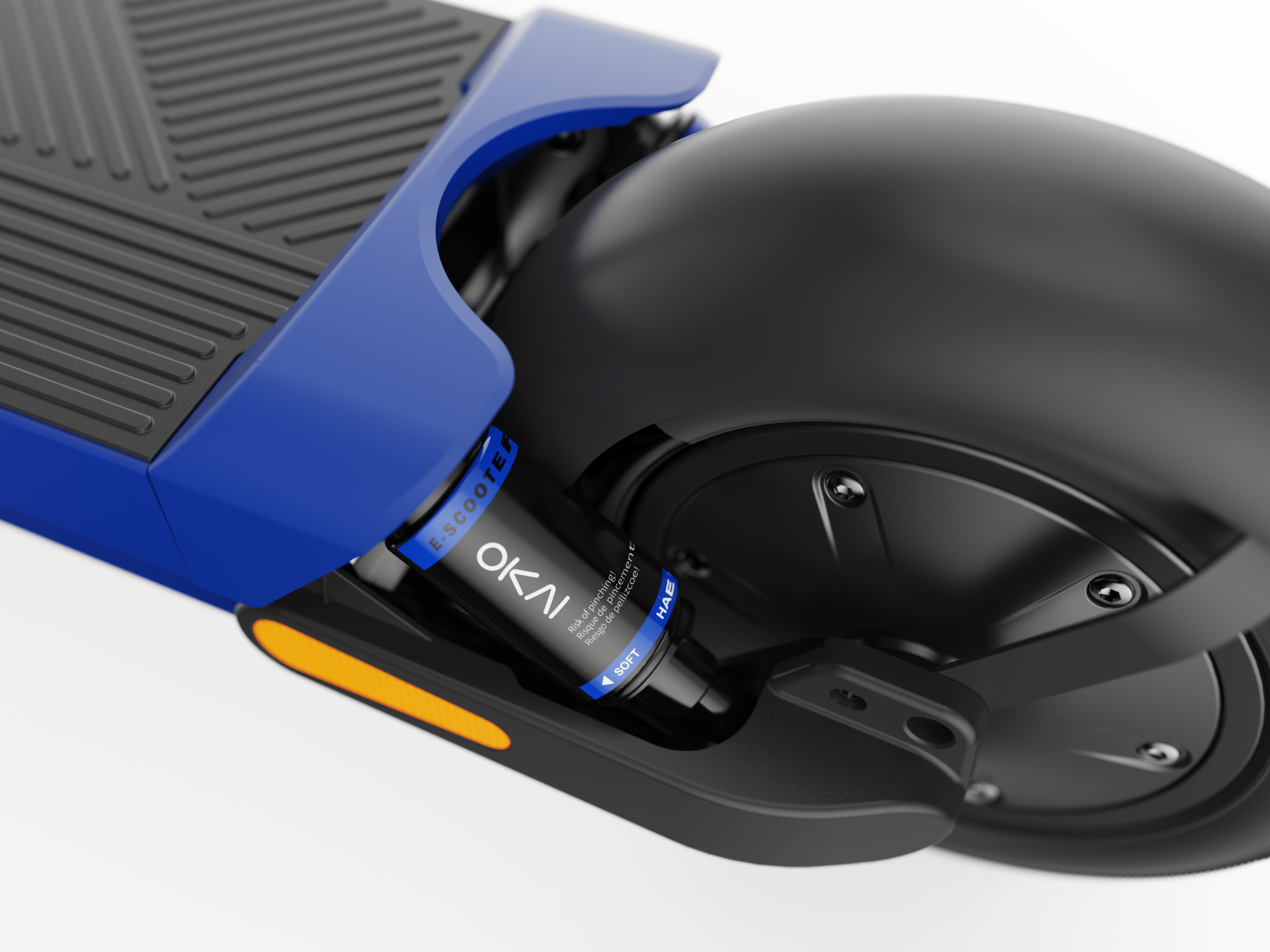 Dual-Suspension Electric Scooter w/ 43.5 Miles Max Operating Range & 24 mph Max Speed - Blue