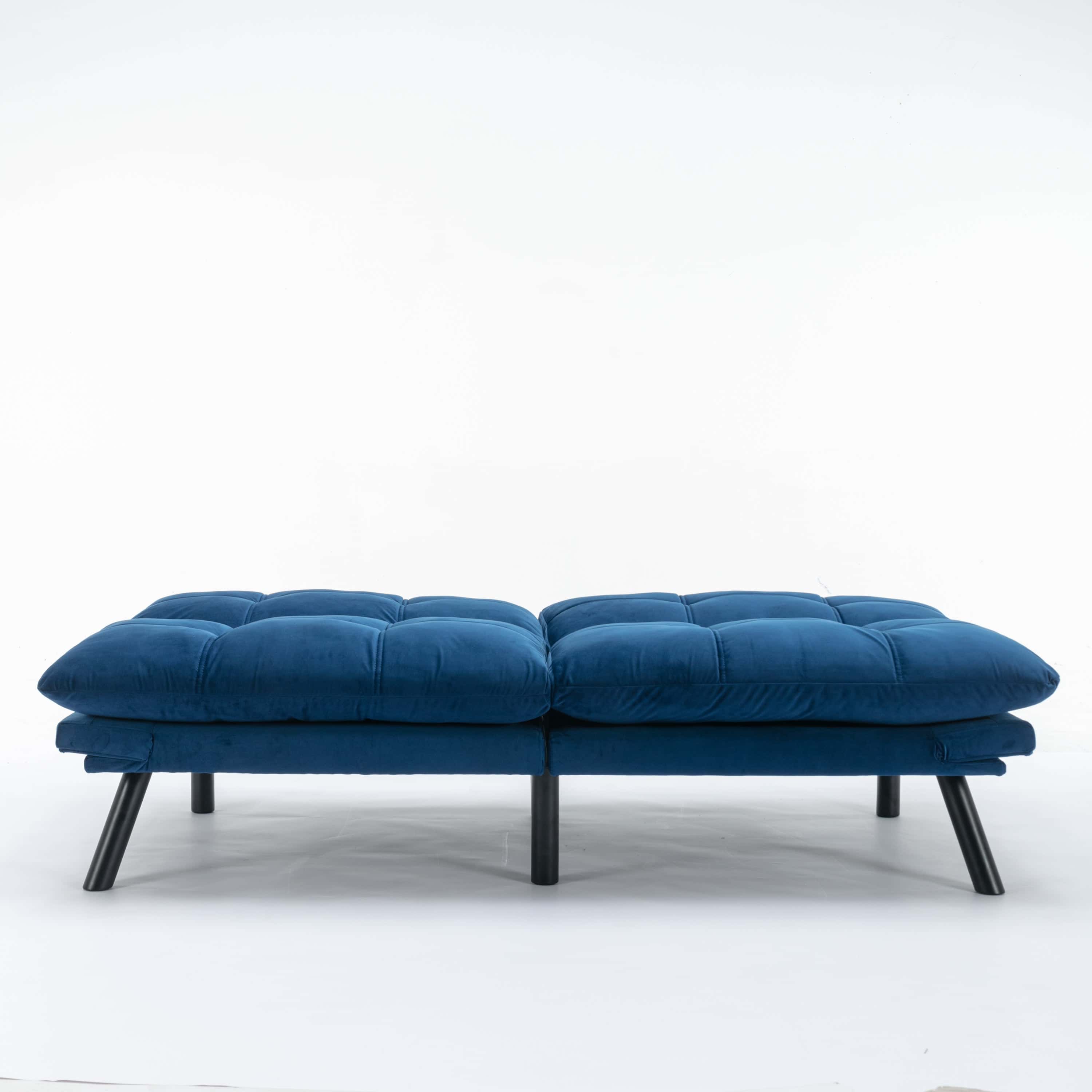 Navy Blue Convertible Folding Modern sofa Bed