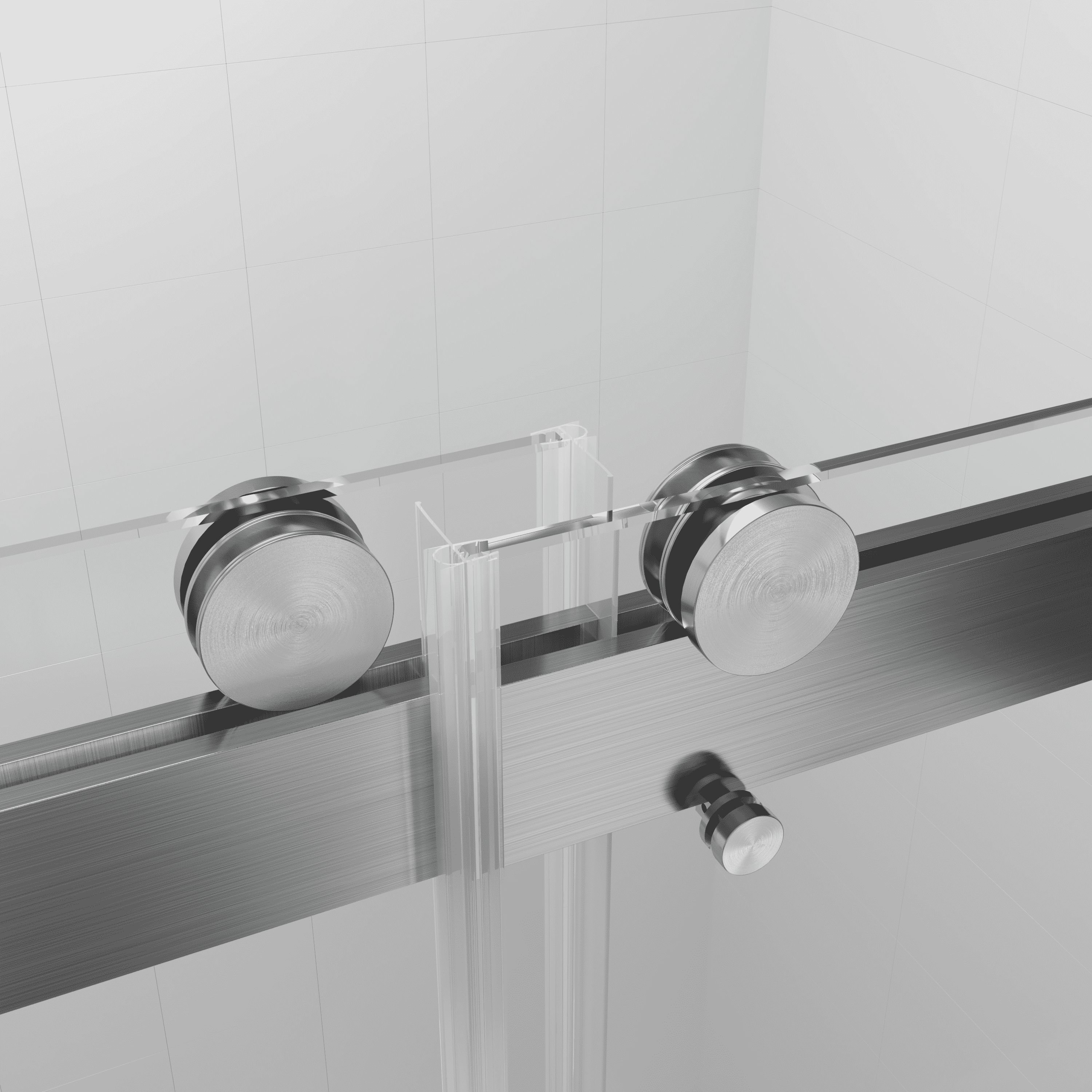 (44-48"W x 76"H), (56-60"W x 76"H), (68-72"W x 76"H) Double Sliding Frameless Soft-Close Shower Door with Premium 3/8 Inch (10mm)