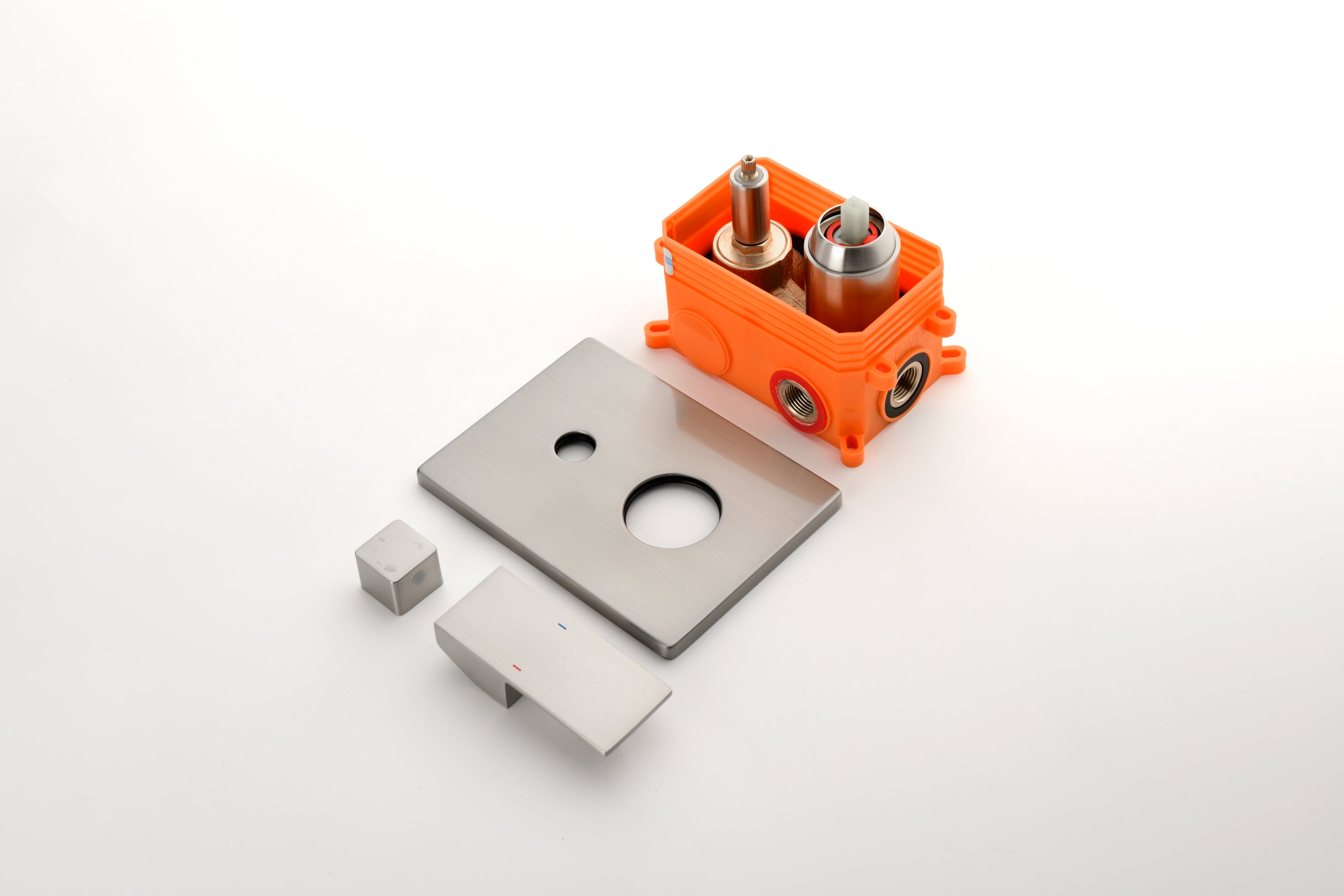 3 Way Outlet Function Solid Brass Shower Diverter Valve Mixer Rough-In Shower Handle Valve Kit Replacement