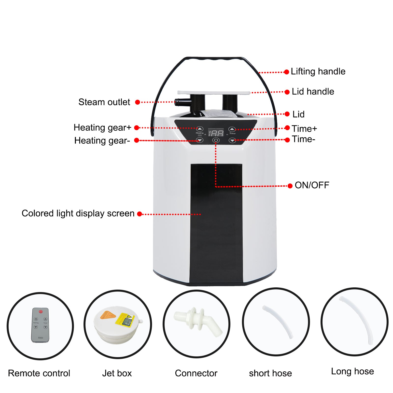 Portable Gothic Roof Plus Type Full Size Steam Sauna tent. Spa, Detox ,Therapy and Relaxation at home. Larger Space, Stainless Steel Pipes Connector Easy to Install. FCC Certification--Black
