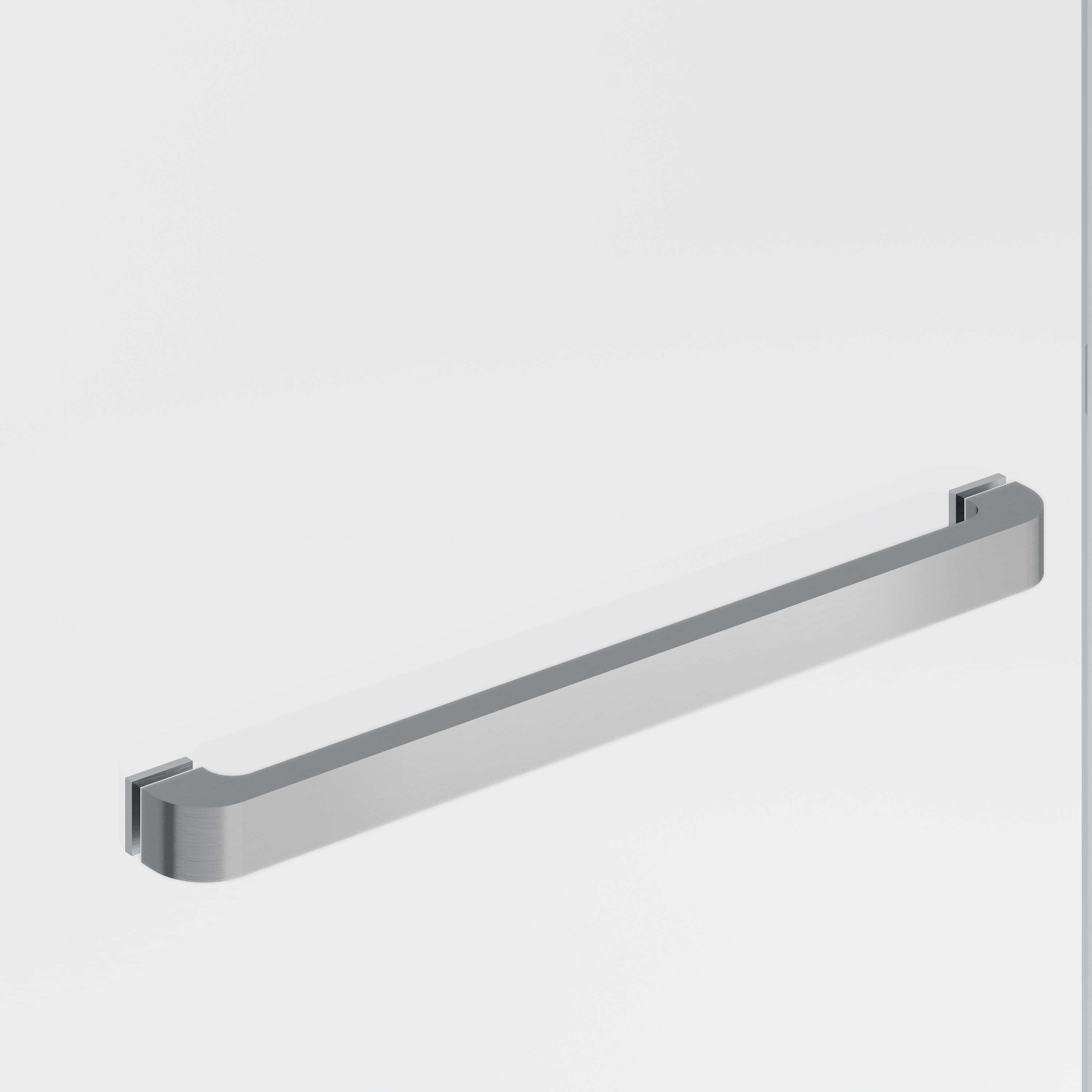 Frameless Double Sliding Glass Shower Doors, 60"W x 76"H with 3/8"(10mm) Clear Tempered Glass, Brushed Nickel Finish