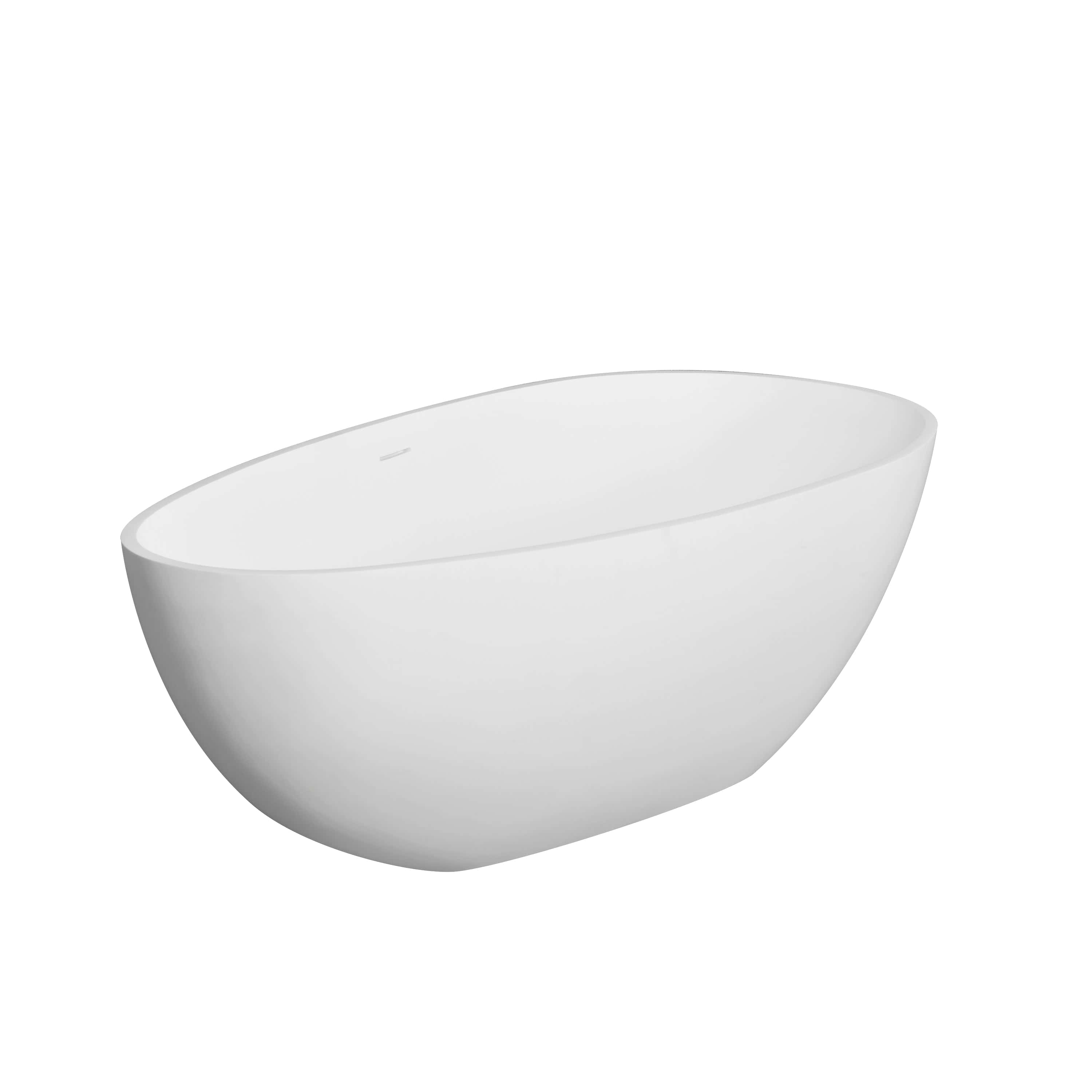 66.9" freestanding solid surface soaking bathtub for bathroom