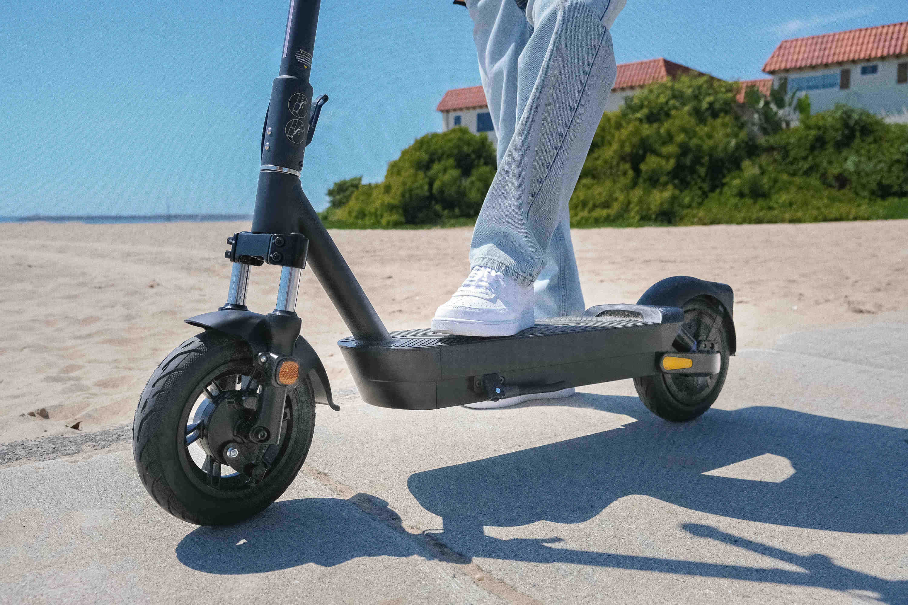 Dual-Suspension Electric Scooter w/ 43.5 Miles Max Operating Range & 24 mph Max Speed - Black