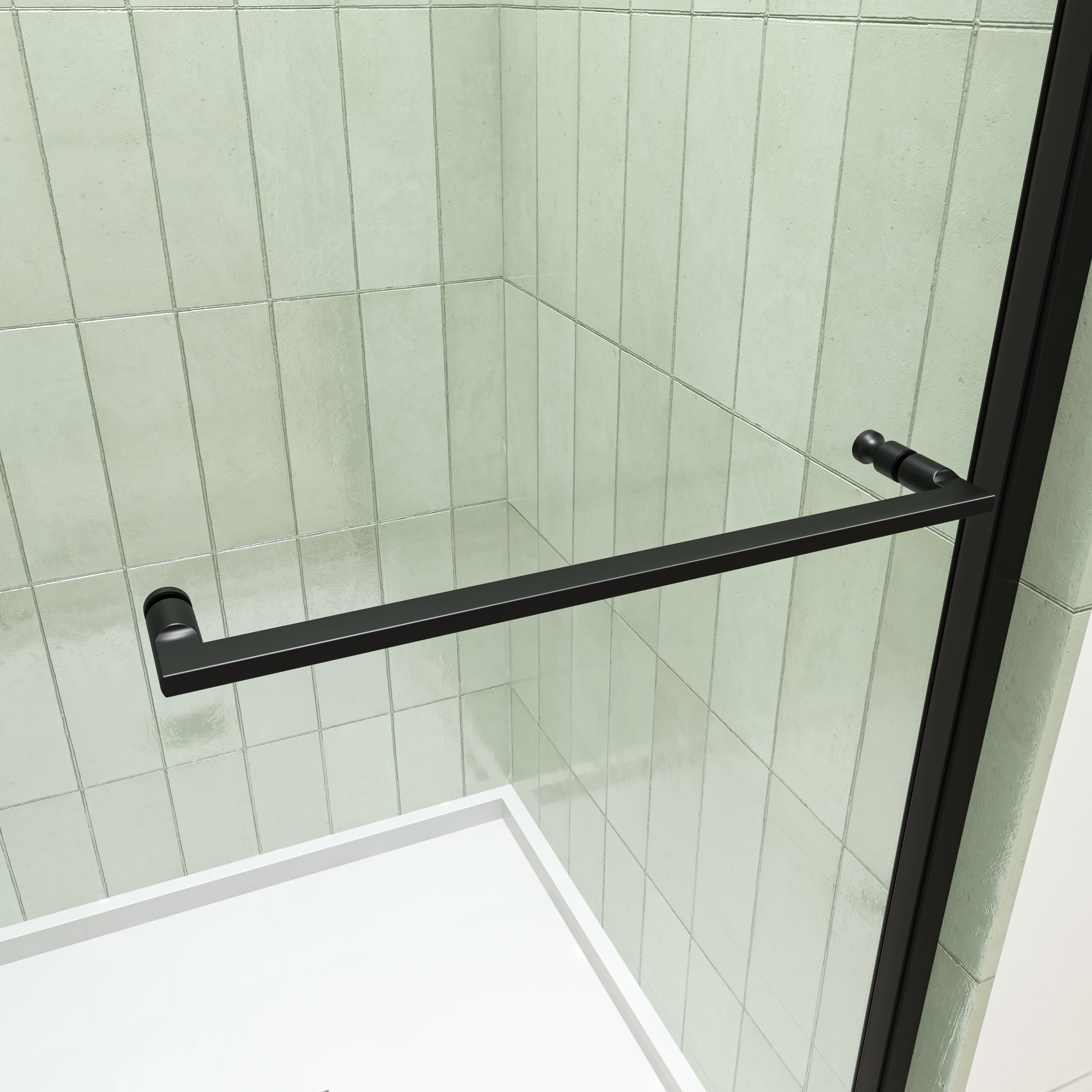 32-36 x 72 in Universal Pivot Shower Door - 32-36 x 72 in / Matte Black view 4