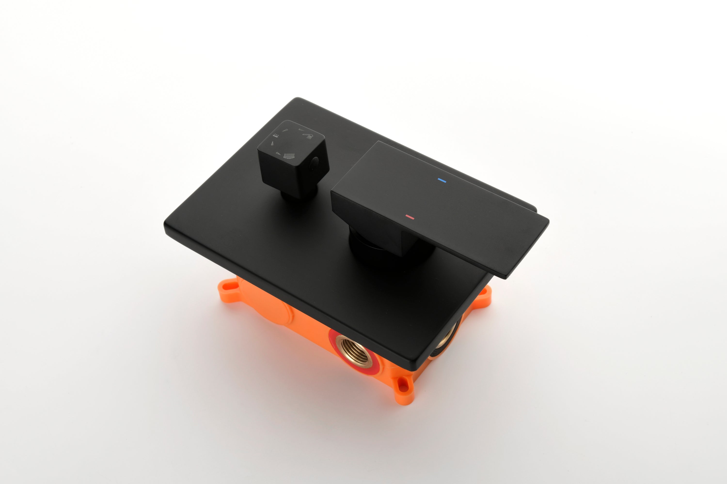 3 Way Outlet Function Solid Brass Shower Diverter Valve Mixer Rough-In Shower Handle Valve Kit Replacement