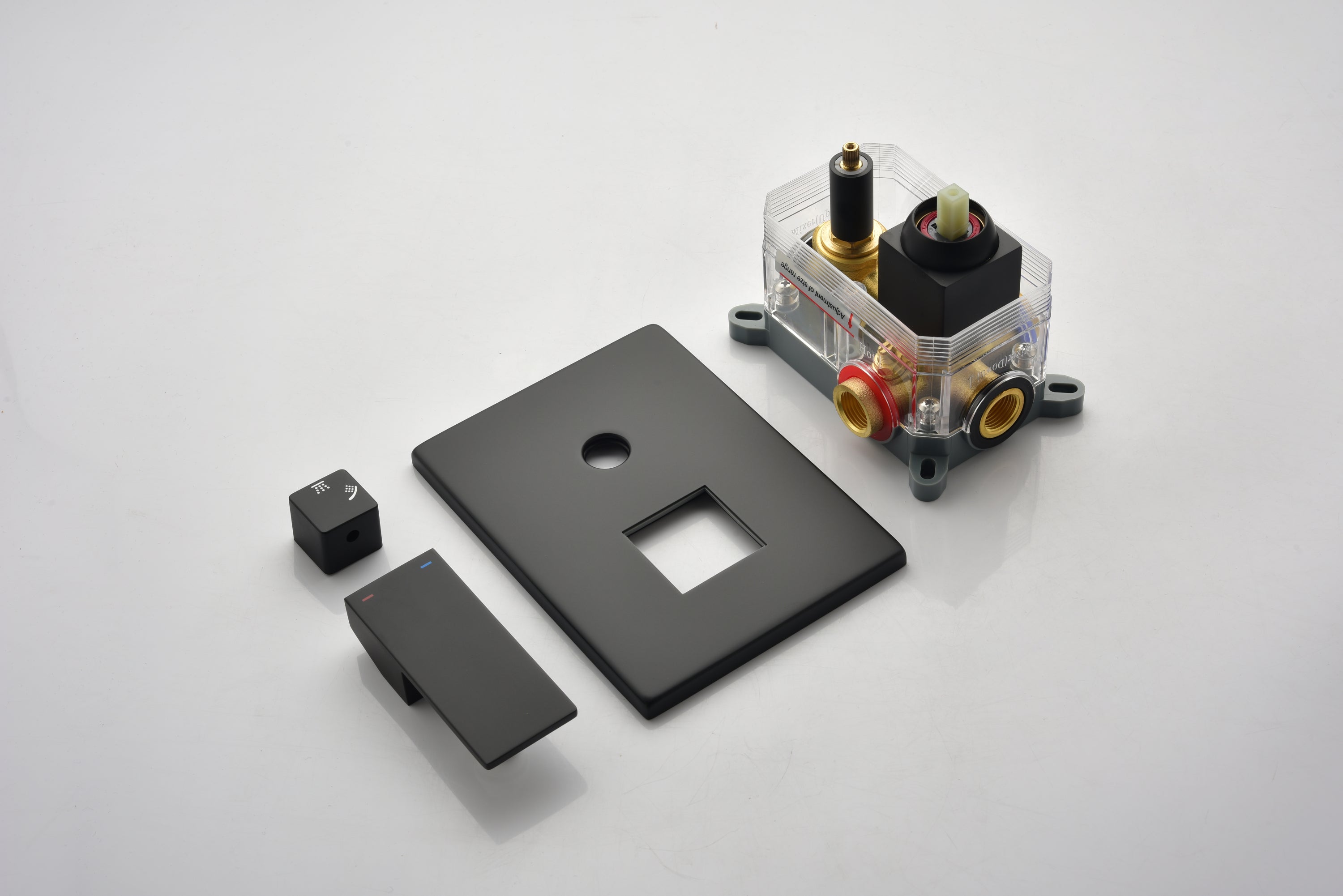 2 Way Outlet Function Solid Brass Shower Diverter Valve Mixer Rough-In Shower Handle Valve Kit Replacement