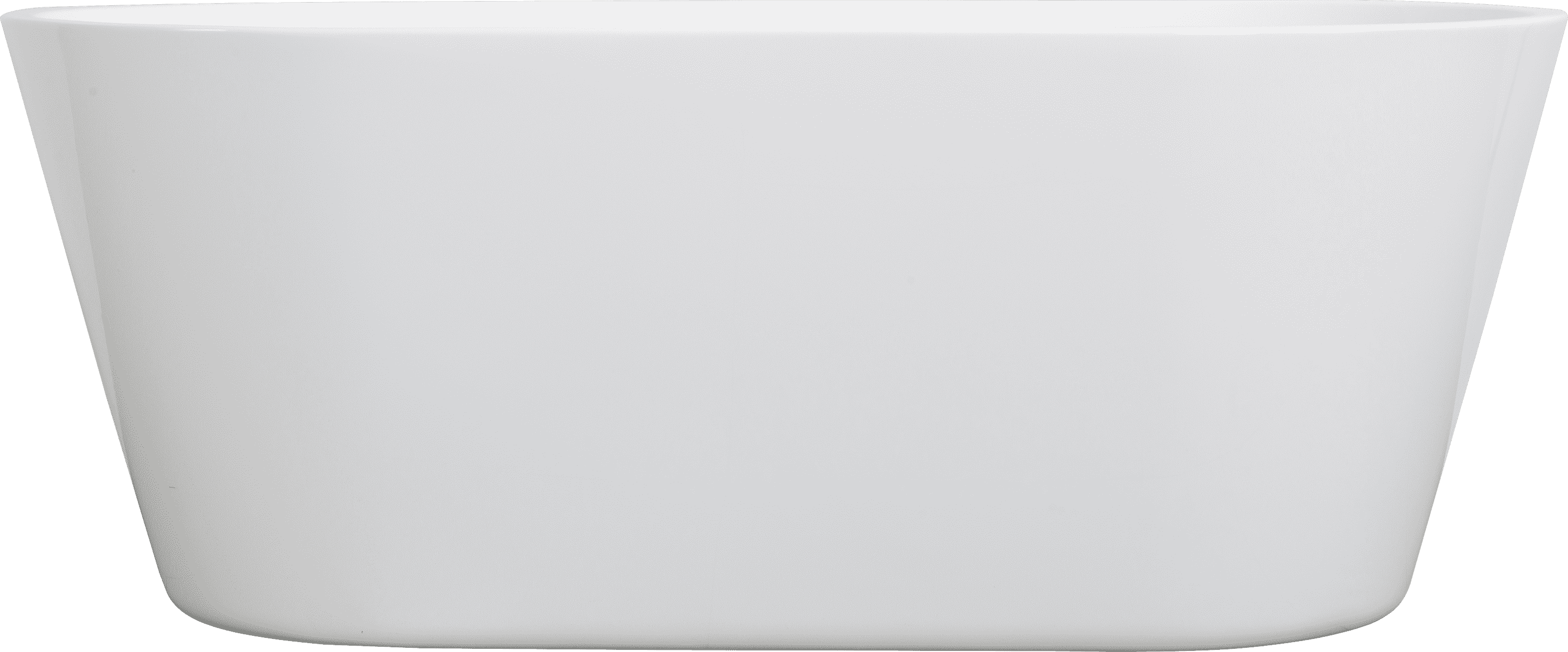 60'' Freestanding Gloss White Acrylic Soaking Bathtub with Toe-Tap Chrome Drain and Classic Slotted Overflow, 24A02-60