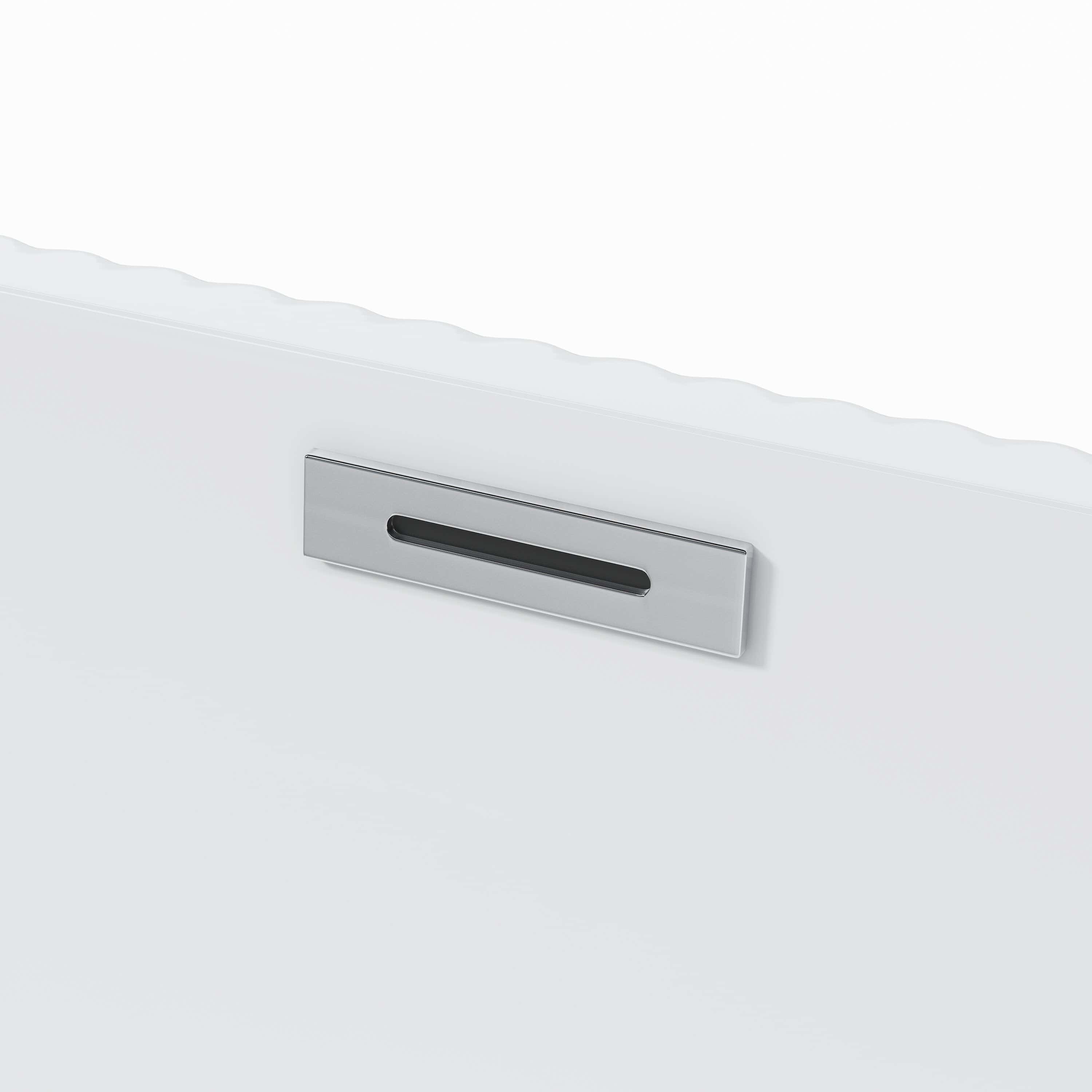 67'' acrylic freestanding bathtub with unique diamond pattern design: spacious oval shape,  Gloss white finish, Chrome overflow and pop-up drain CUPC Certificate