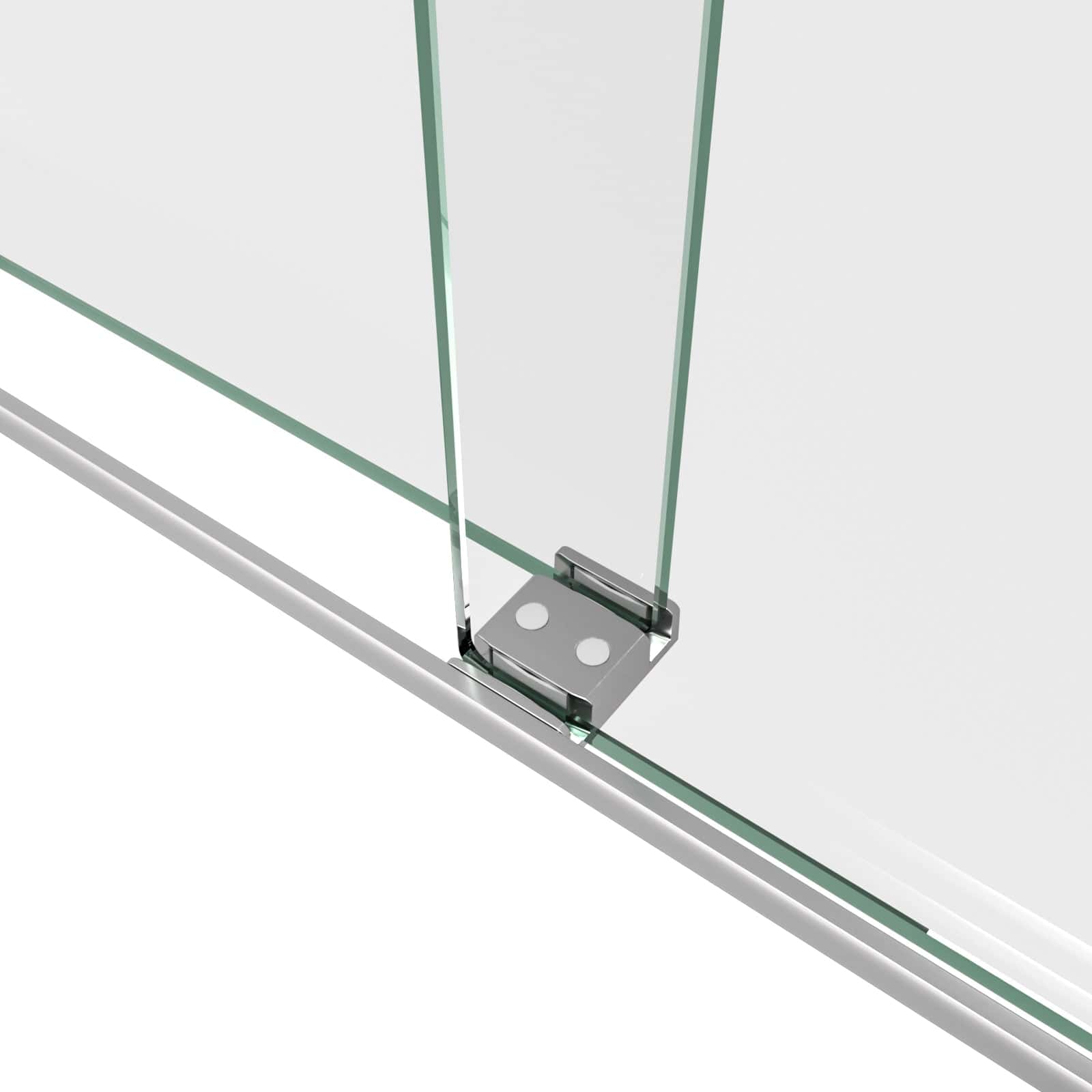 (56-60"W x 74"H) Bypass shower door, sliding door, with 5/16" tempered glass and Polished Chrome finish 6074