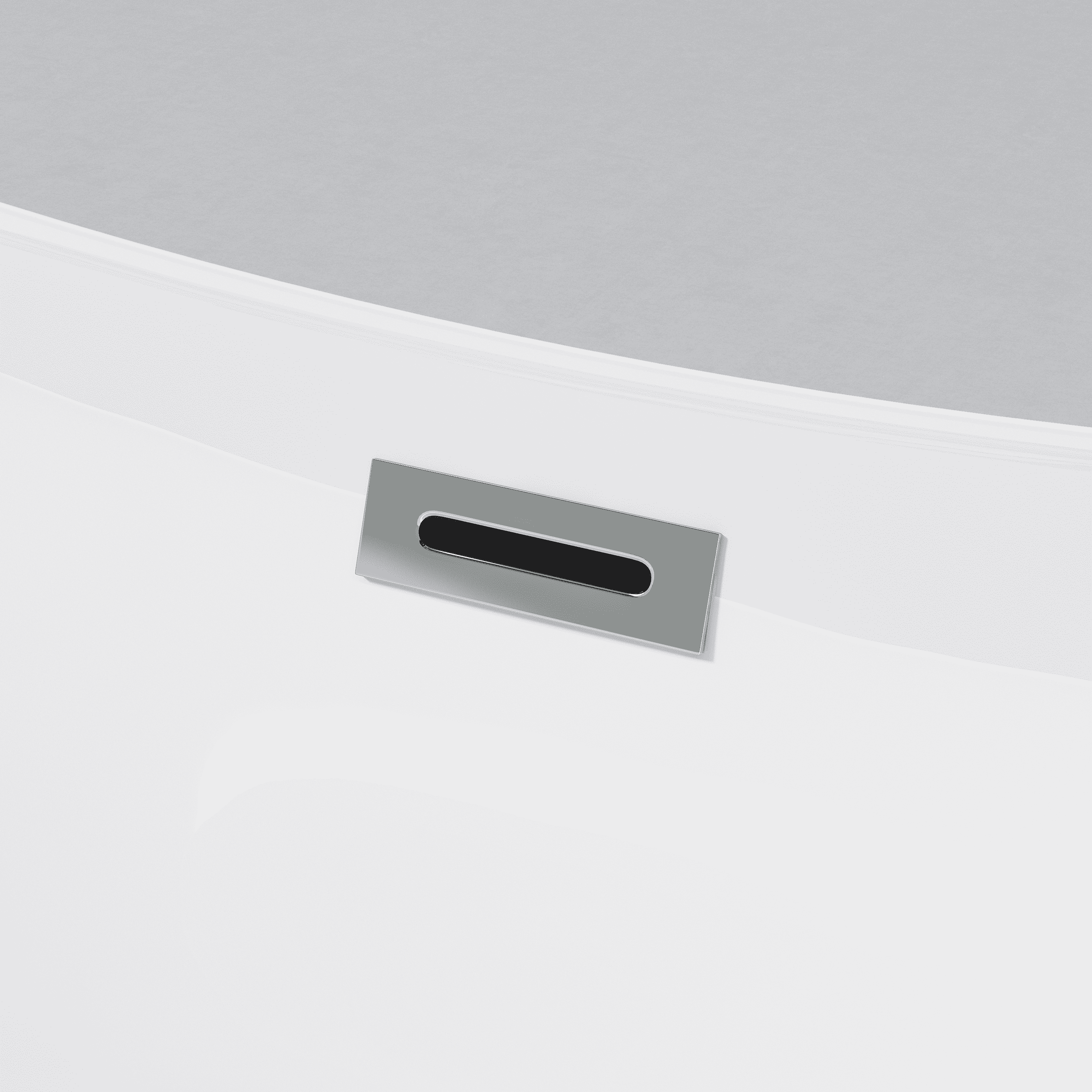 47" Acrylic Freestanding Bathtub-Acrylic Soaking Tubs, White Bathtub, Oval Shape Freestanding Bathtub With Chrome Overflow and Pop-Up Drain CUPC Certificate