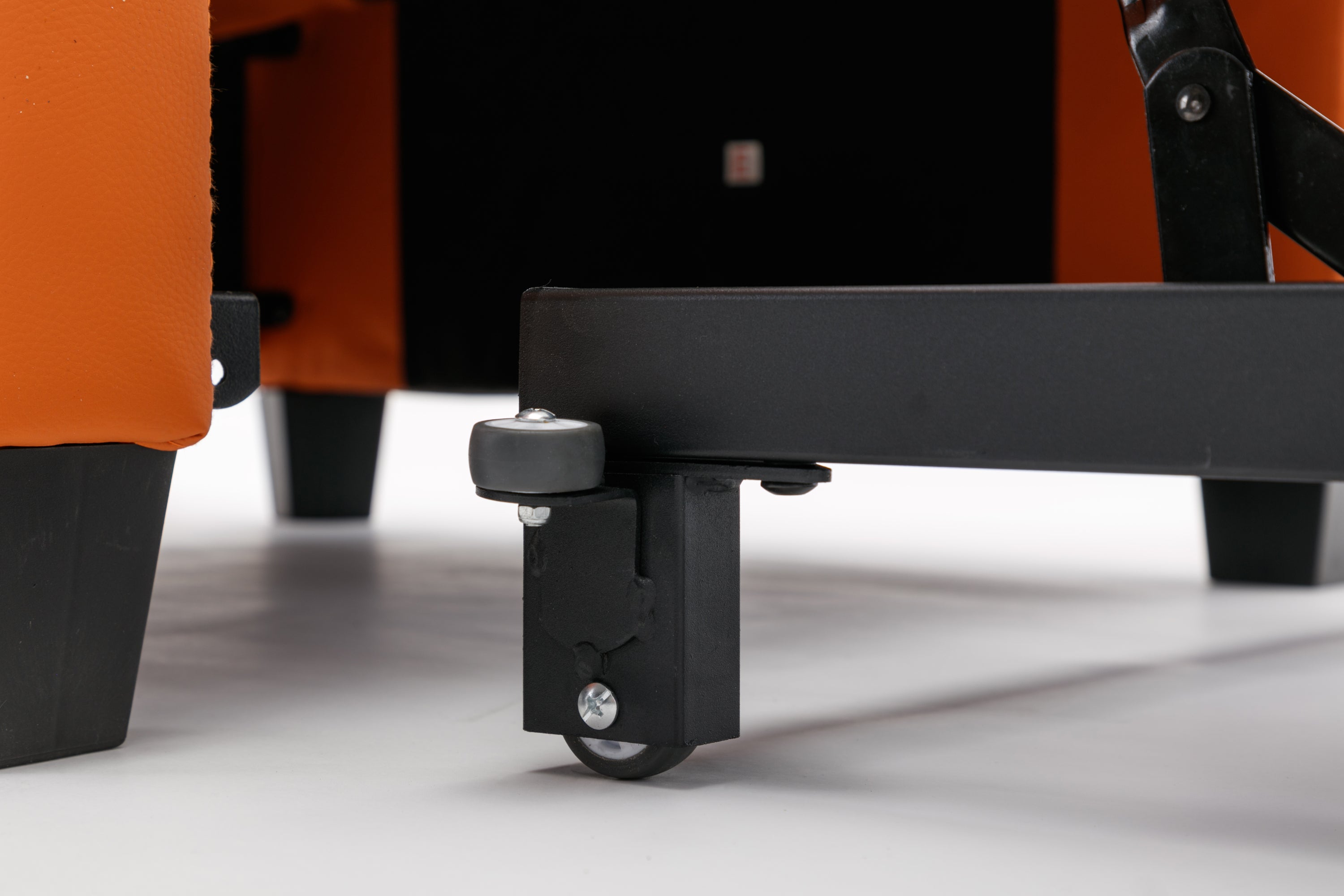 Futon Chair Bed Convertible Chair 3-in-1 Pull Out Sleeper Chair Beds with USB Ports,Wear-resistant and Anti-scratch, Armchair Bed Sleeper for Living Room (Orange Leather)