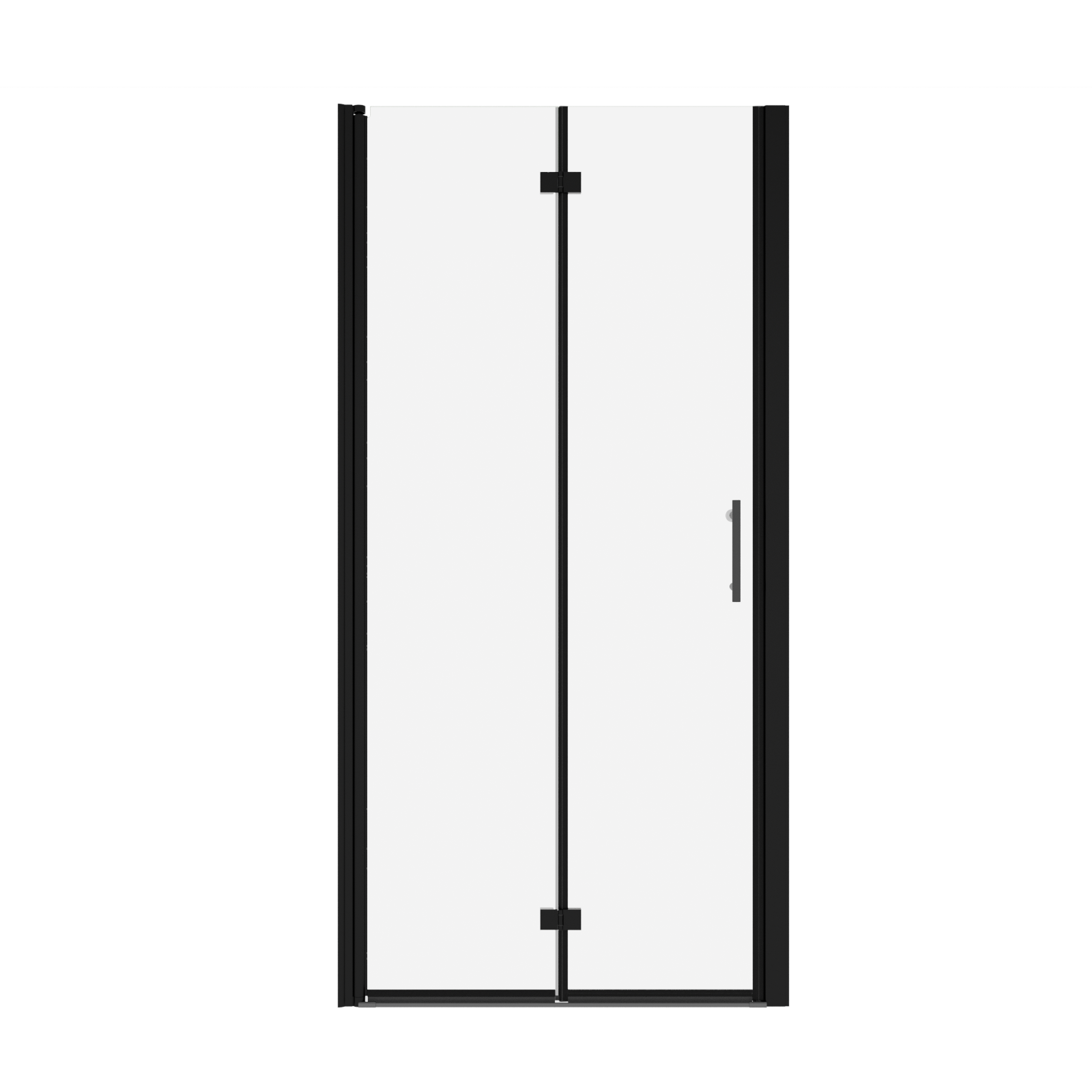 1 3/8" adjustment,universal pivot shower door, with 1/4" tempered glass finish 3272
