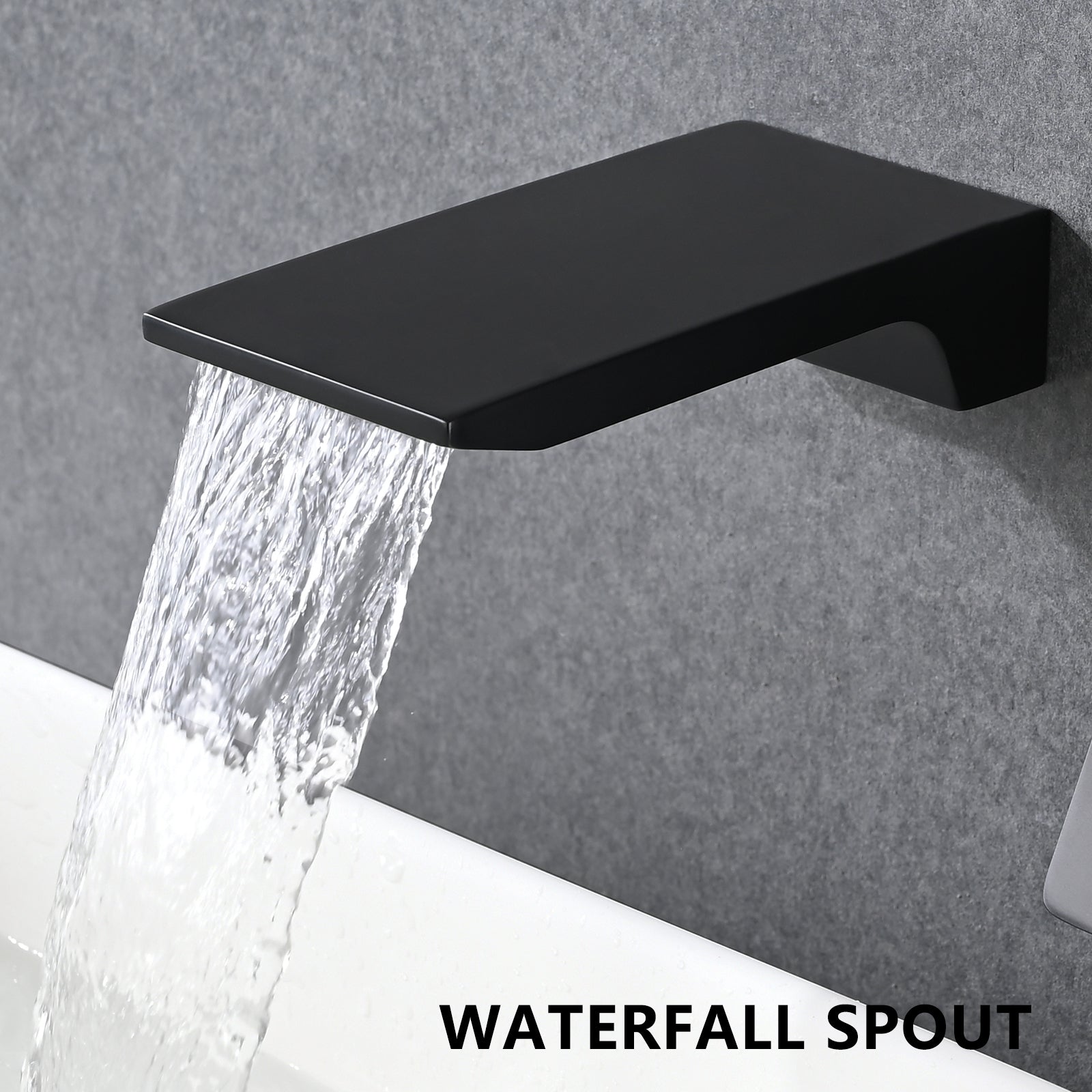 Wall Mount Waterfall Bathtub Faucet