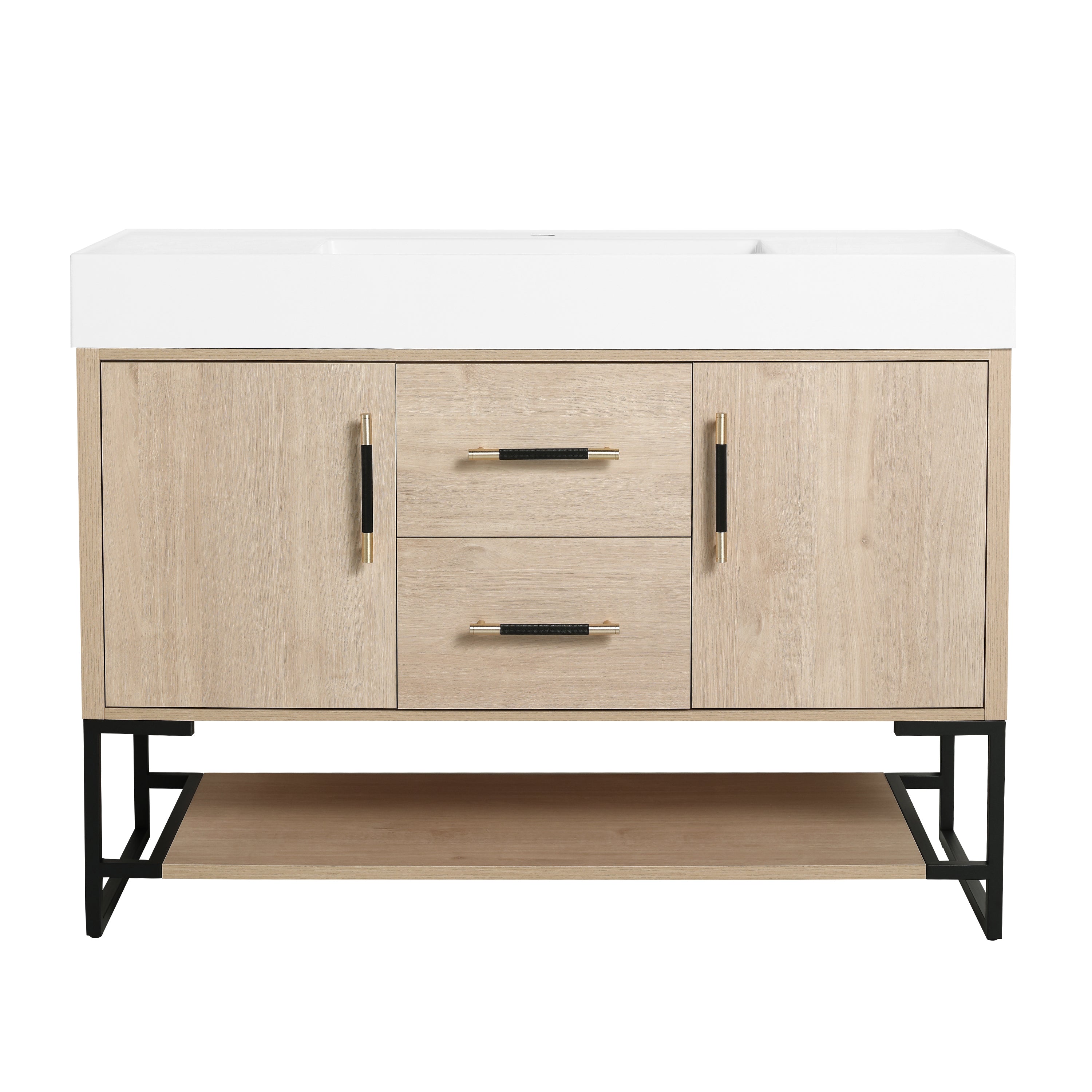 48 Inch Bathroom Vanity Freestanding Design With Resin Sink
