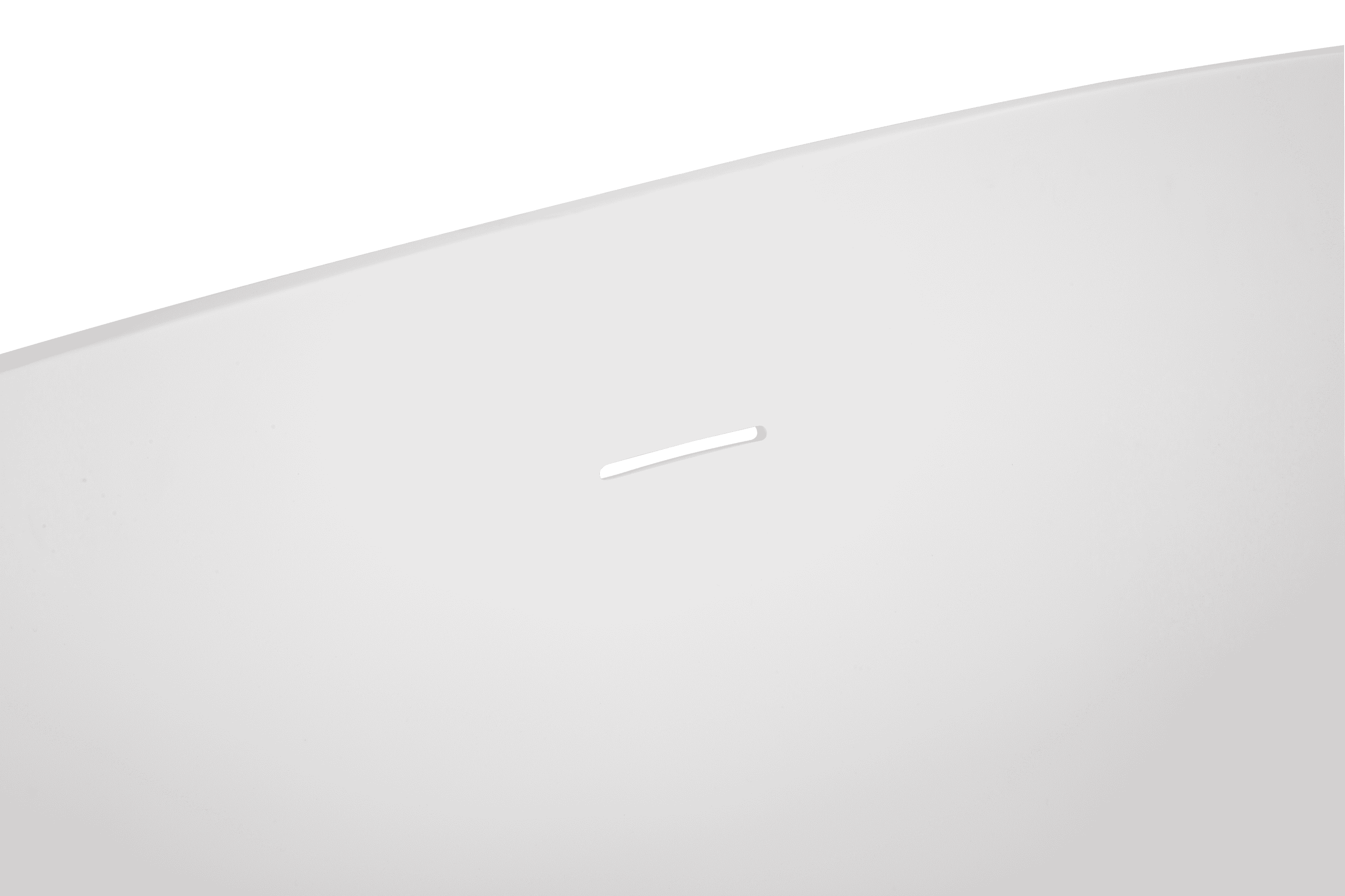 63" Luxury Handcrafted Stone Resin Freestanding Soaking Bathtub with Overflow in Matte White, cUPC Certified - 24S05-63MW