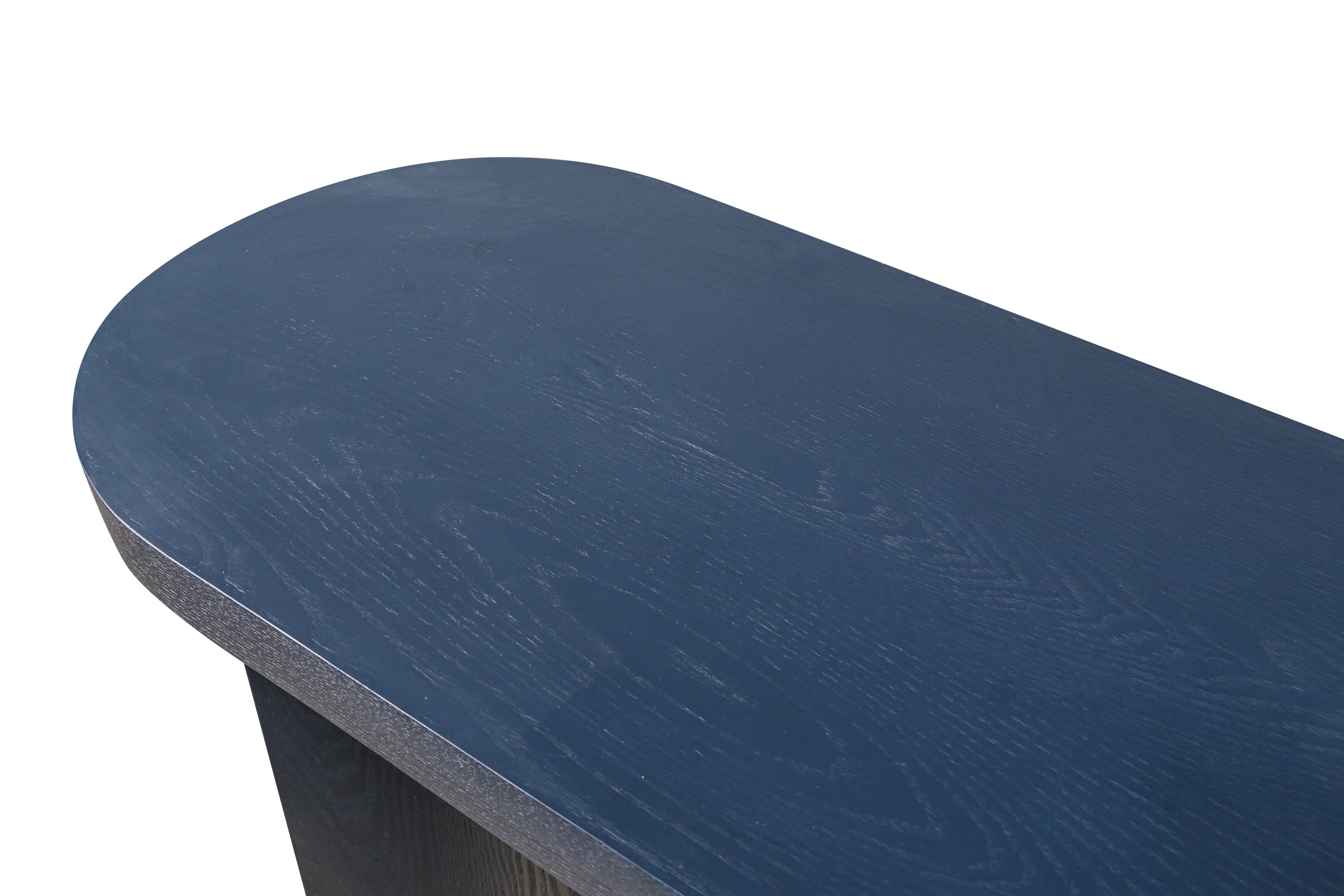 60'' Thick Top Entryway Table, Curved Legs, Support The Installation Of Inward-facing Or Outward-facing for Sofas, Entryway(Navy Blue)