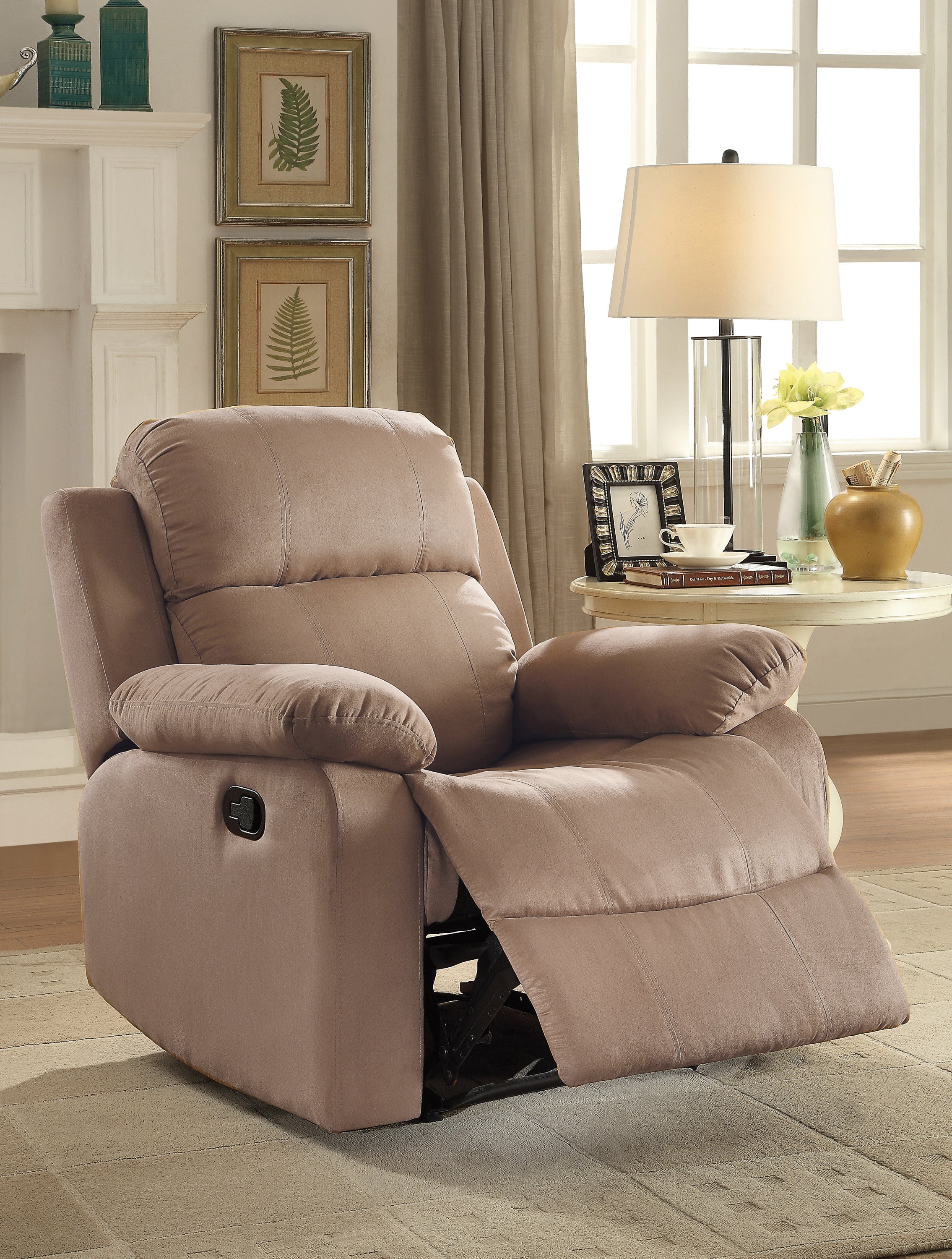 ACME Parklon Recliner (Motion) in Brown Microfiber 59468