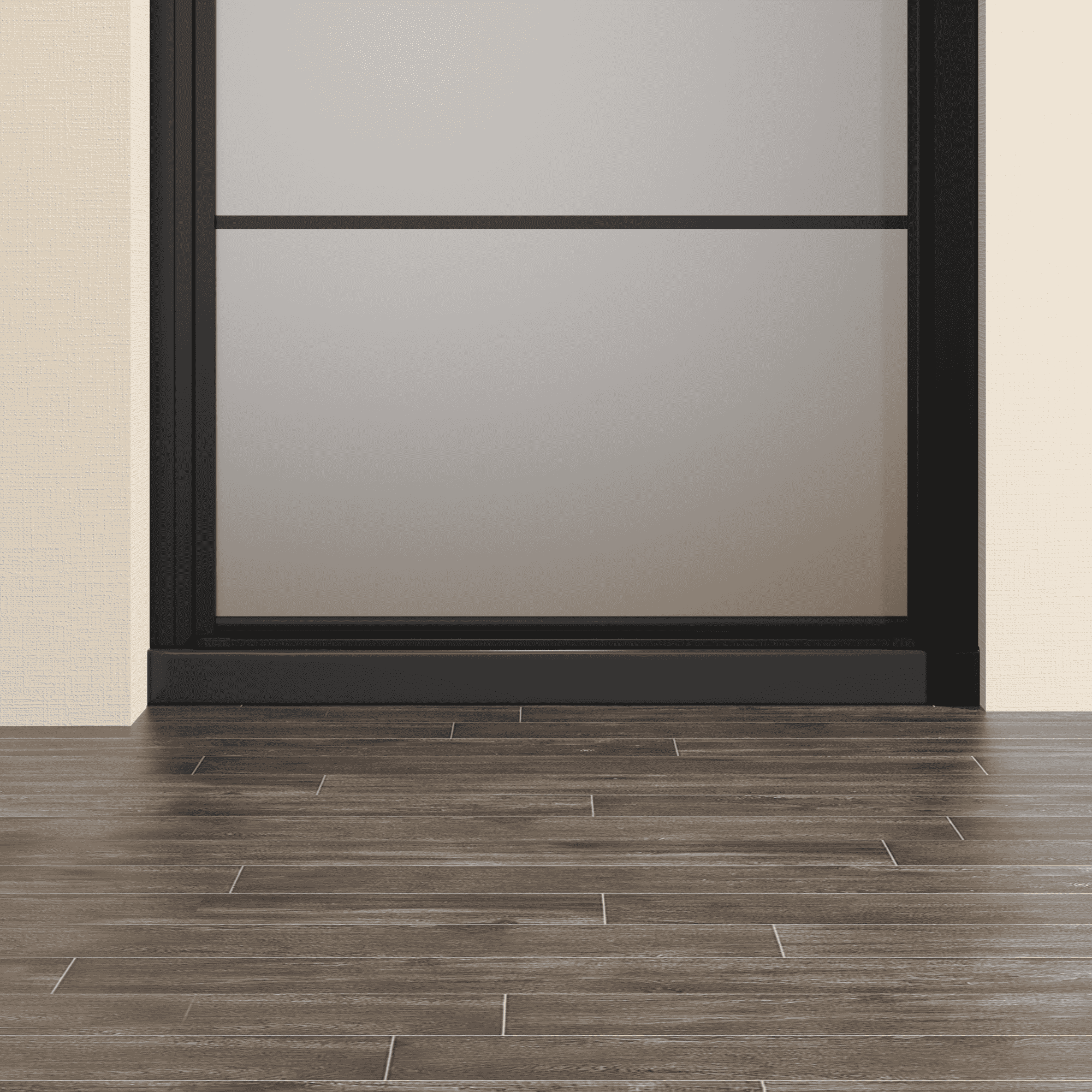 Goodyo 34"W x 72"H Framed Pivot Swing Shower Door Frosted Tempered Glass Grid Pattern with 35.4" Black Shower Base Combo