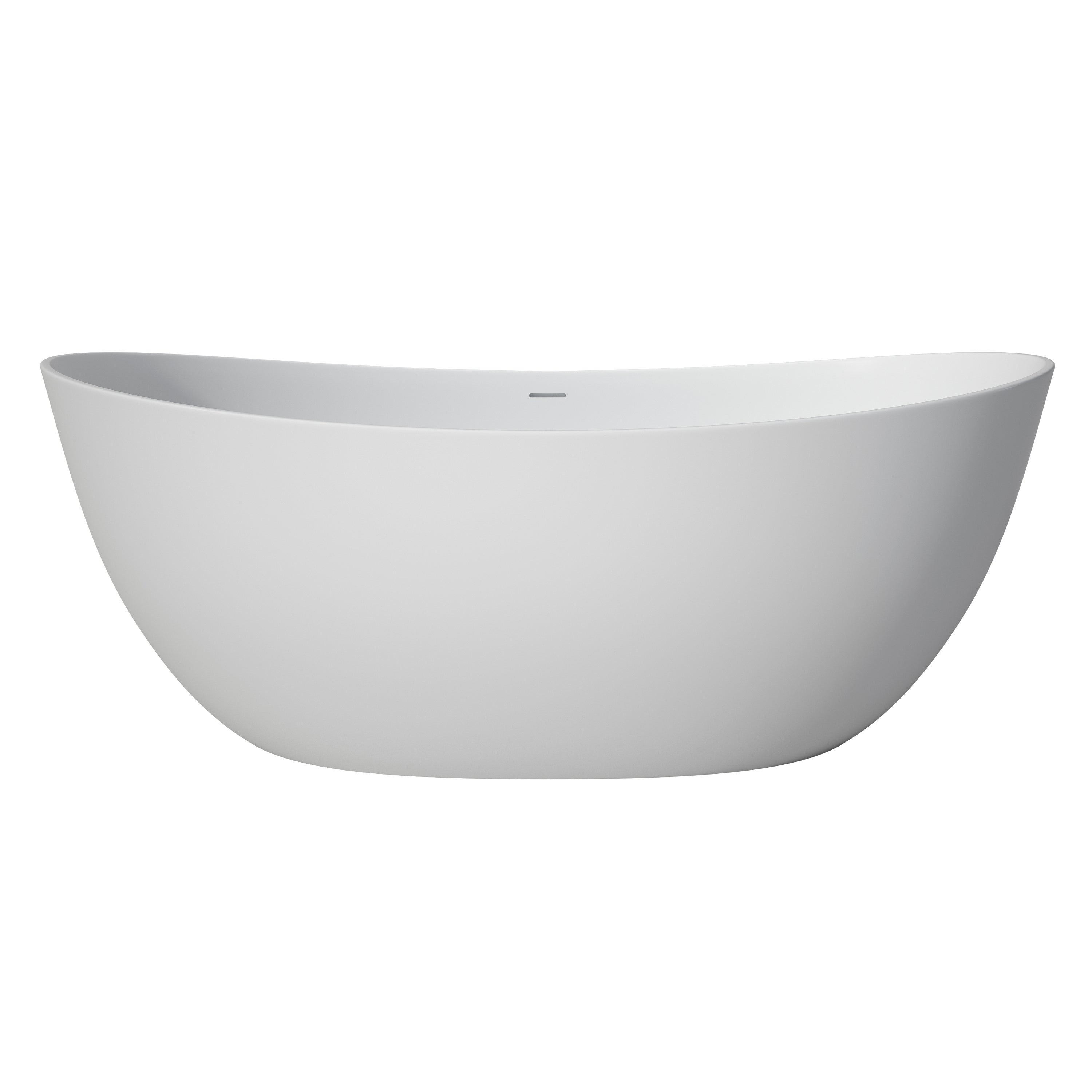65" solid surface soaking bathtub