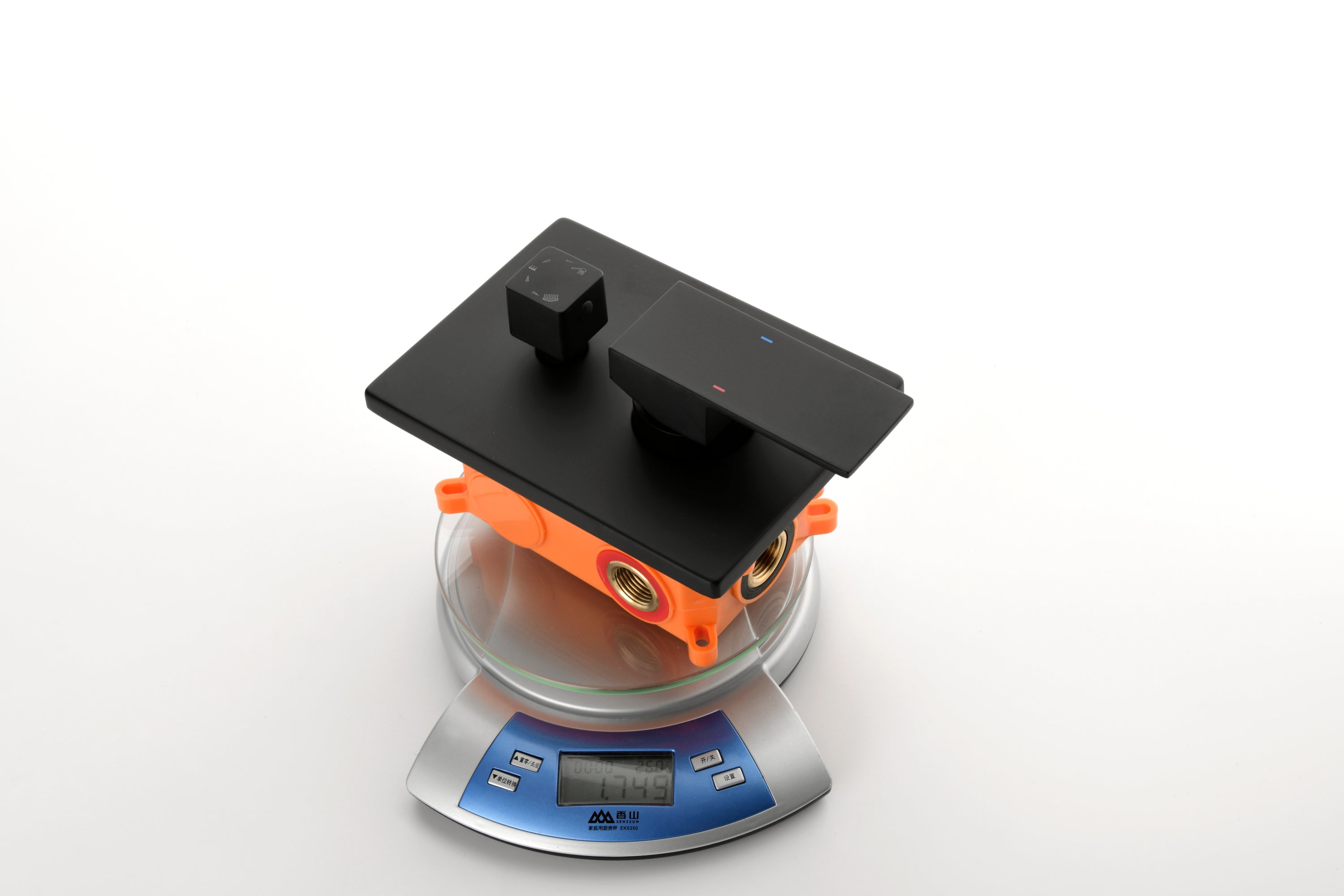 3 Way Outlet Function Solid Brass Shower Diverter Valve Mixer Rough-In Shower Handle Valve Kit Replacement