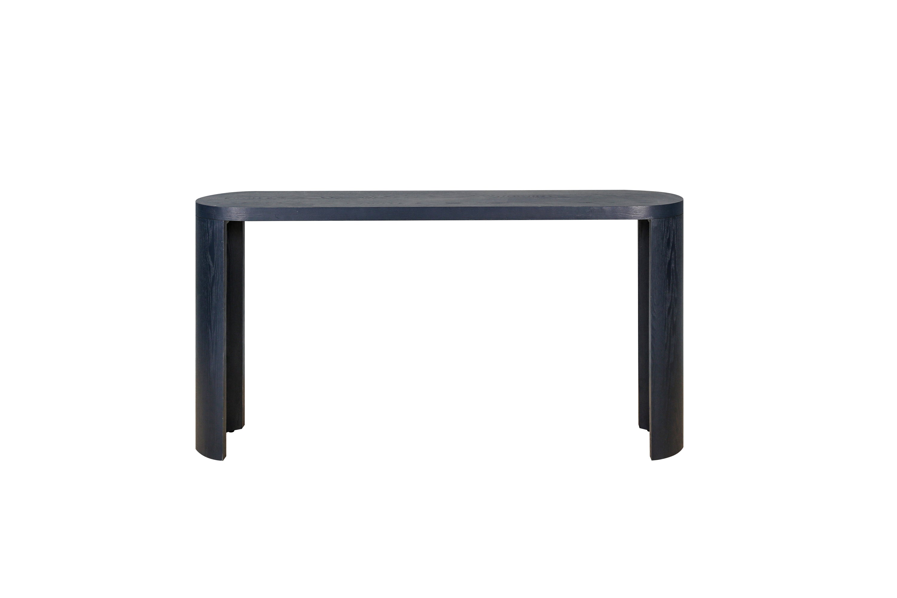 60'' Thick Top Entryway Table, Curved Legs, Support The Installation Of Inward-facing Or Outward-facing for Sofas, Entryway(Navy Blue)