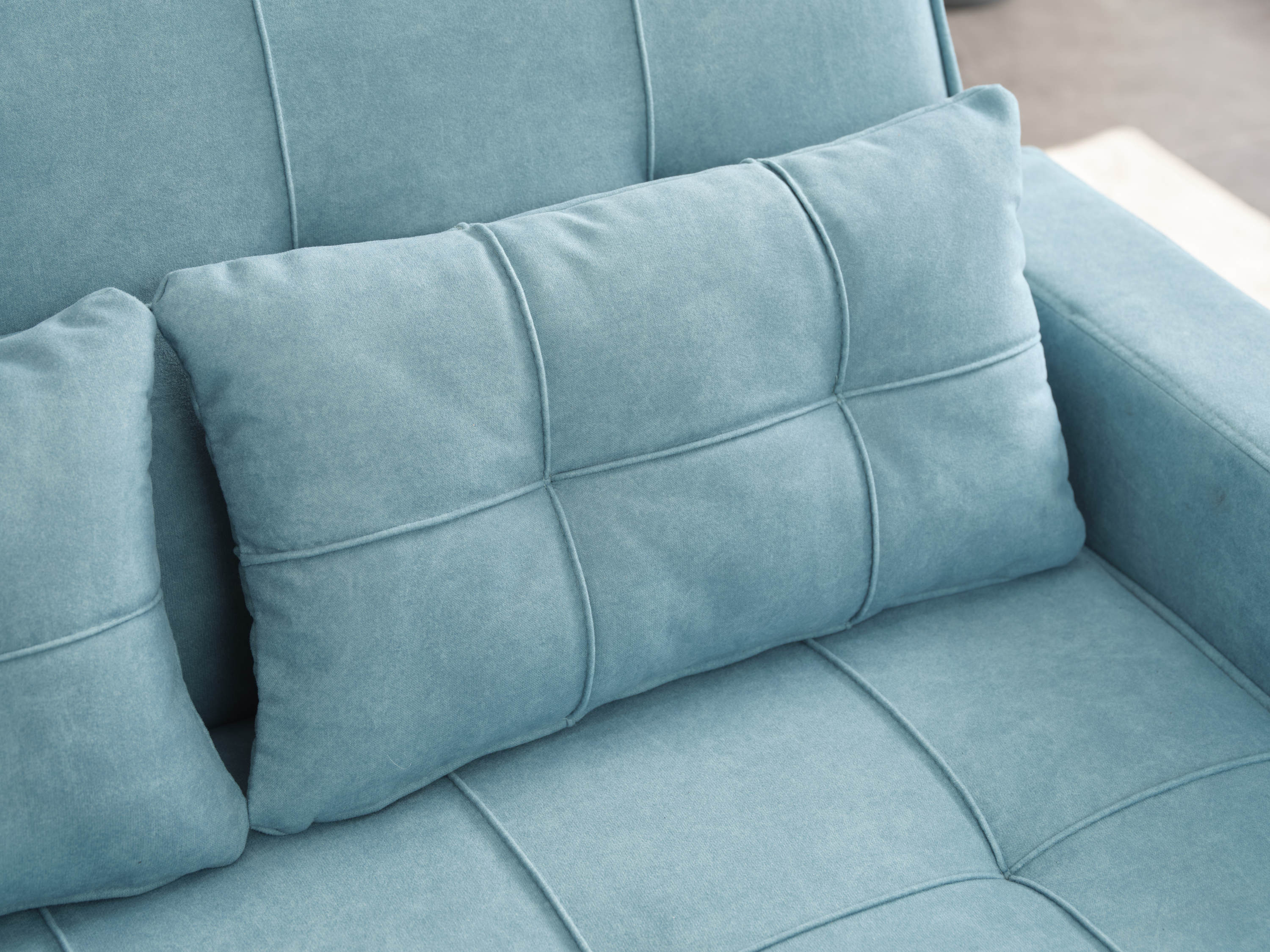 Futon Chair Bed Convertible Chair 3-in-1 Pull Out Sleeper Chair Beds with USB Ports,Wear-resistant and Anti-scratch, Armchair Bed Sleeper for Living Room (Green Tech cloth)