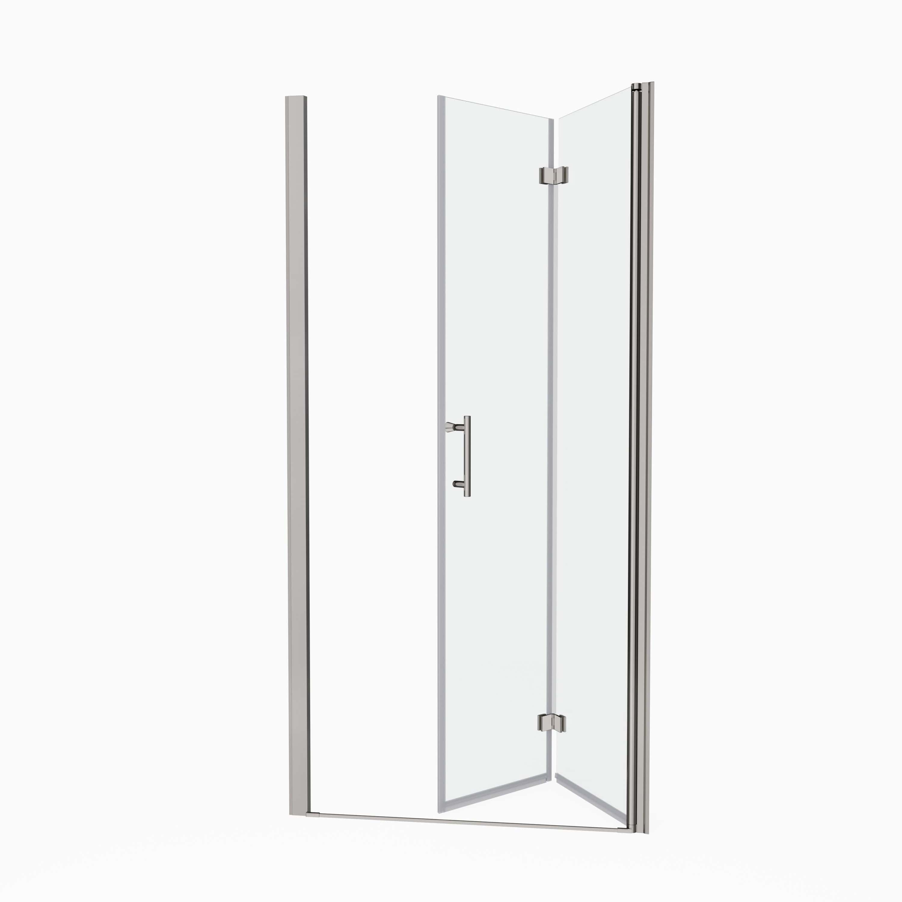 (32"W x 72"H)1 3/8", (34"W x 72"H)1 3/8", (36"W x 72"H)1 3/8" Universal pivot shower door, with 1/4" tempered glass