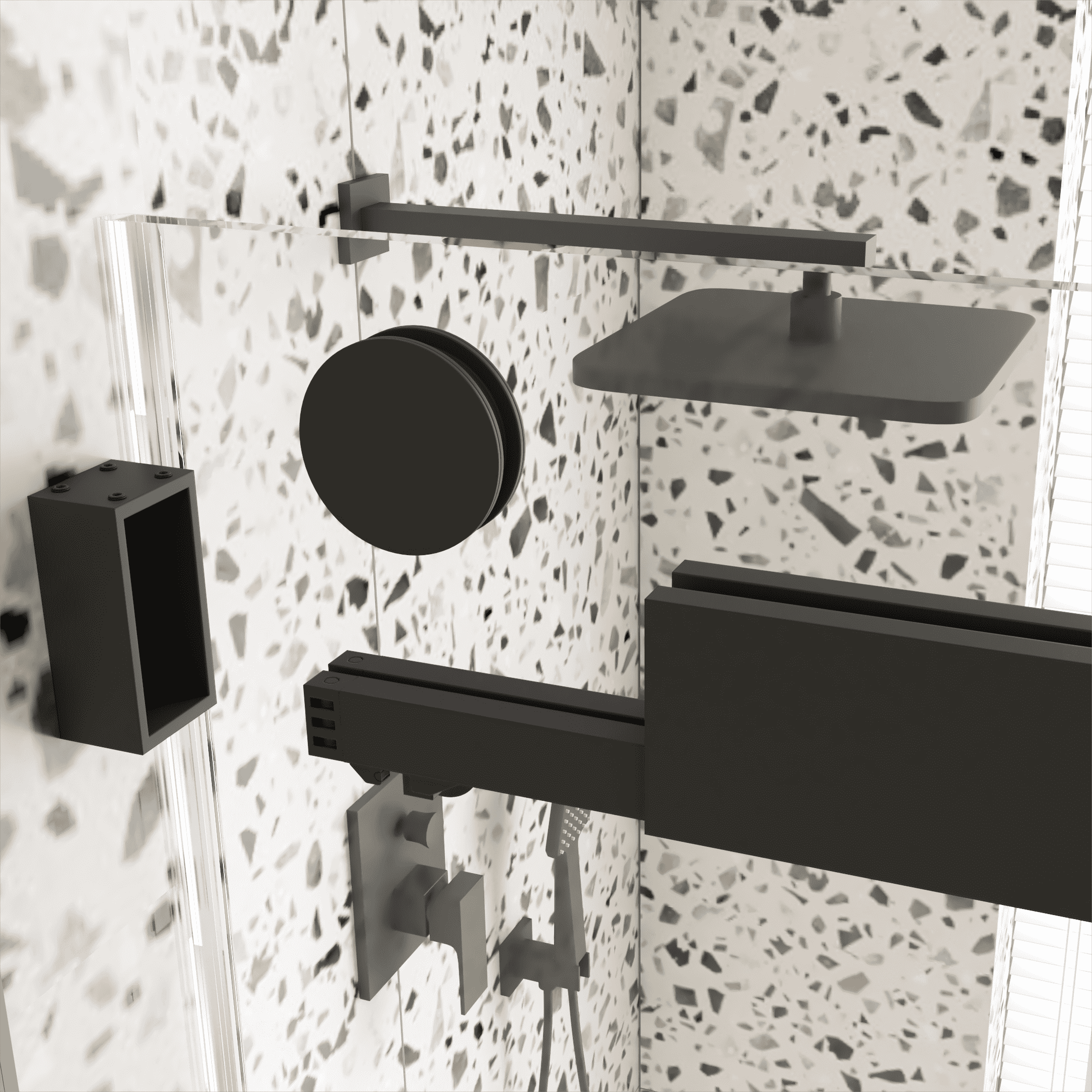 68-72"W x 76"H  Frameless Double Sliding Soft-Close Shower Door, 3/8 inches (10mm) Thick SGCC Tempered Glass Door,  Matte Black