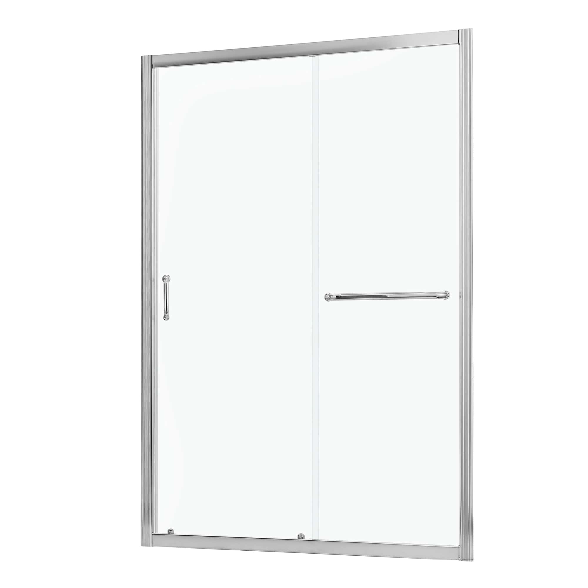 Shower Door 48" W x 72"H Single Sliding Bypass Shower Enclosure,Chrome