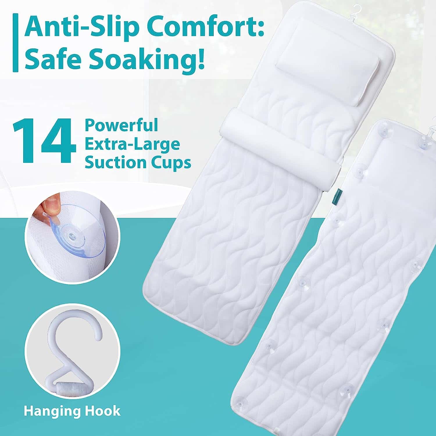 Efforest Full Body Bath Tub Pillow