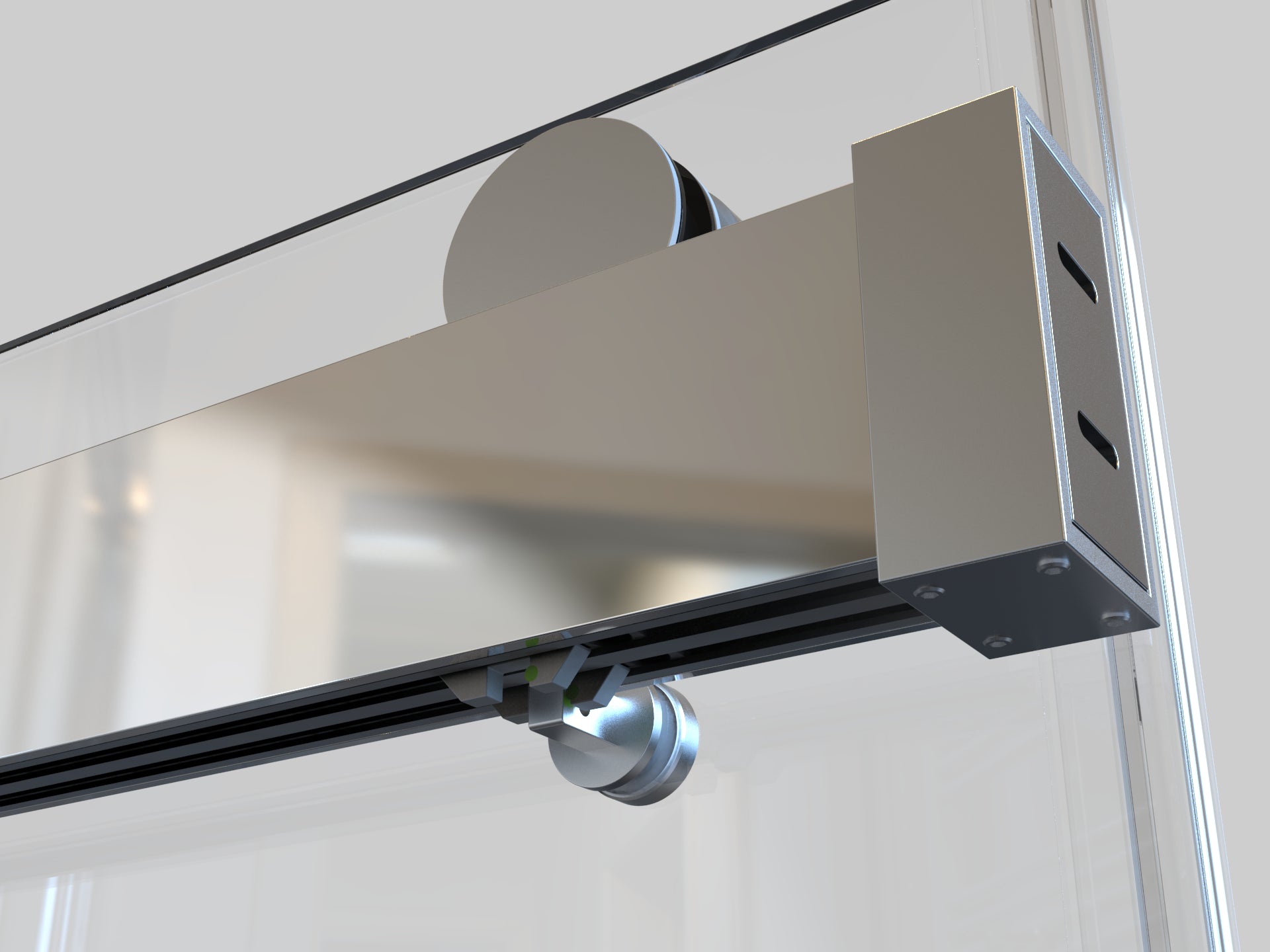 56 to 60 in. W x 76 in. H Double Sliding Frameless Soft-Close Shower Door, Premium 3/8 Inch (10mm) Thick Tampered Glass and Easy-cleaning Coating in Chrome 23D02-60C