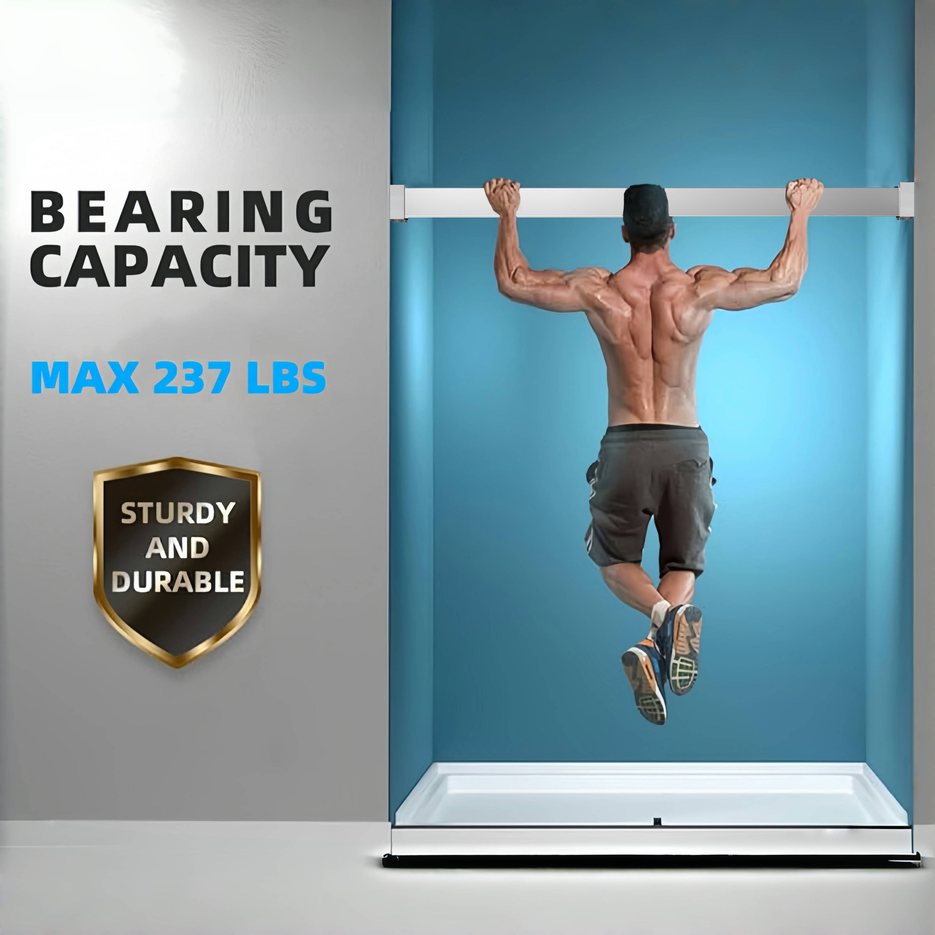 56 to 60 in. W x 76 in. H Double Sliding Frameless Soft-Close Shower Door, Premium 3/8 Inch (10mm) Thick Tampered Glass and Easy-cleaning Coating in Chrome 23D02-60C