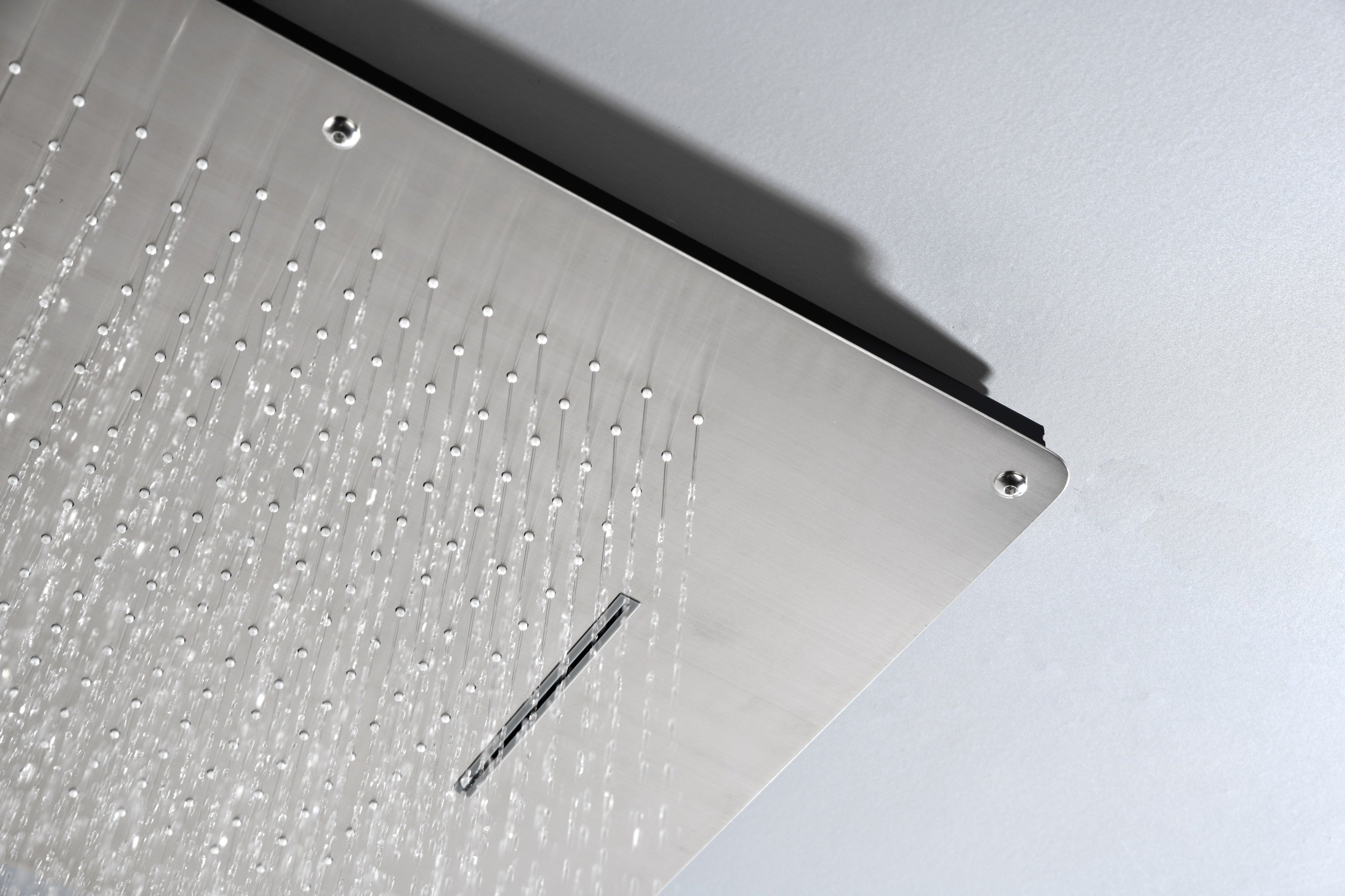 Inch shower head Multi Functions Showerheads Square Ceiling Mounted Bathroom, Waterfall Rainfall shower head High Pressure Bath Shower