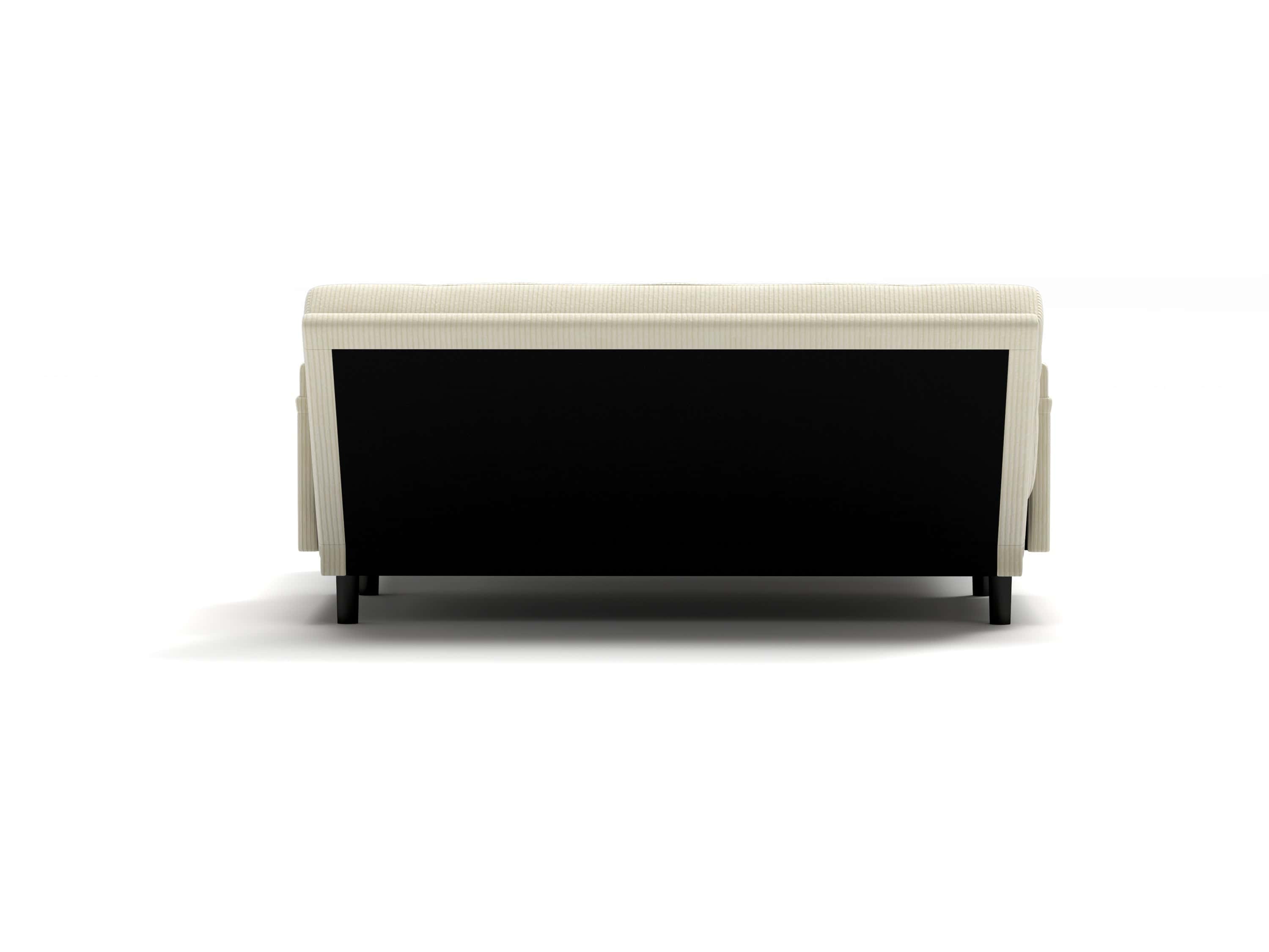 Ivory Corduroy Loveseat, Convertible Lounge Chair and Bed