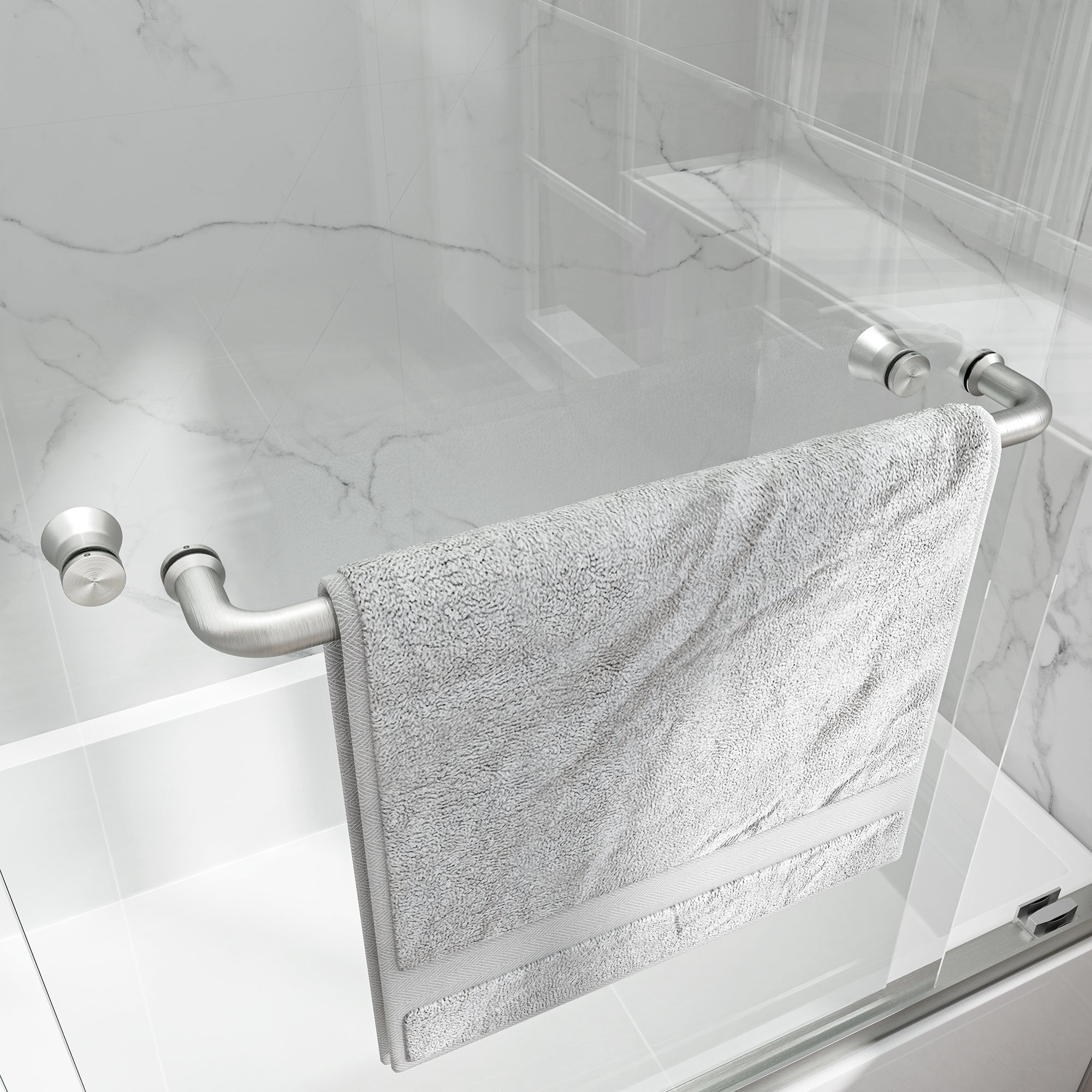 55-60 x 60 in Reversible Bathtub Door view 6