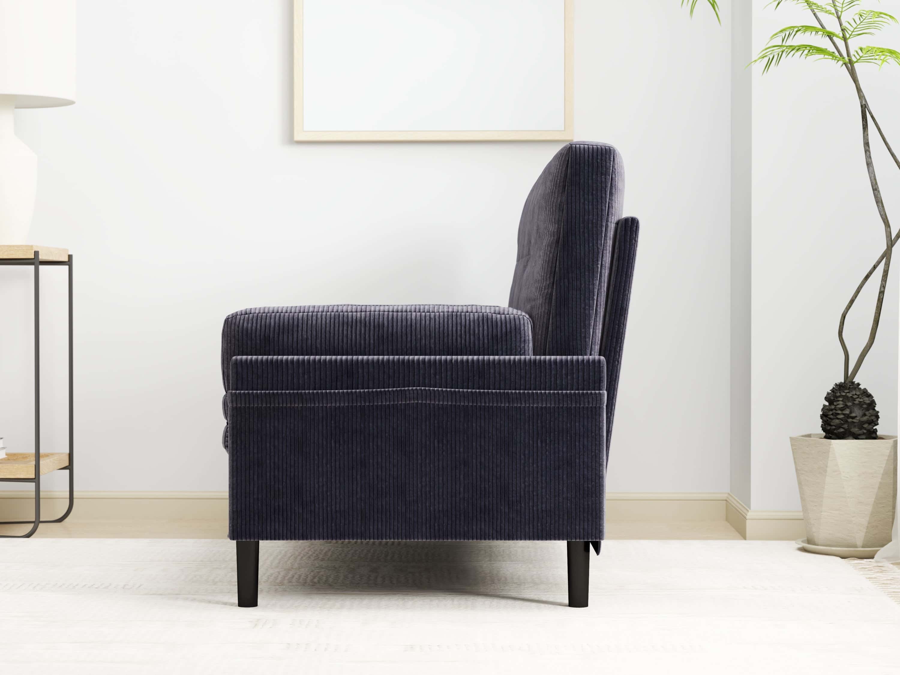 Grey 2 seater sofa sleeper with recline fuction