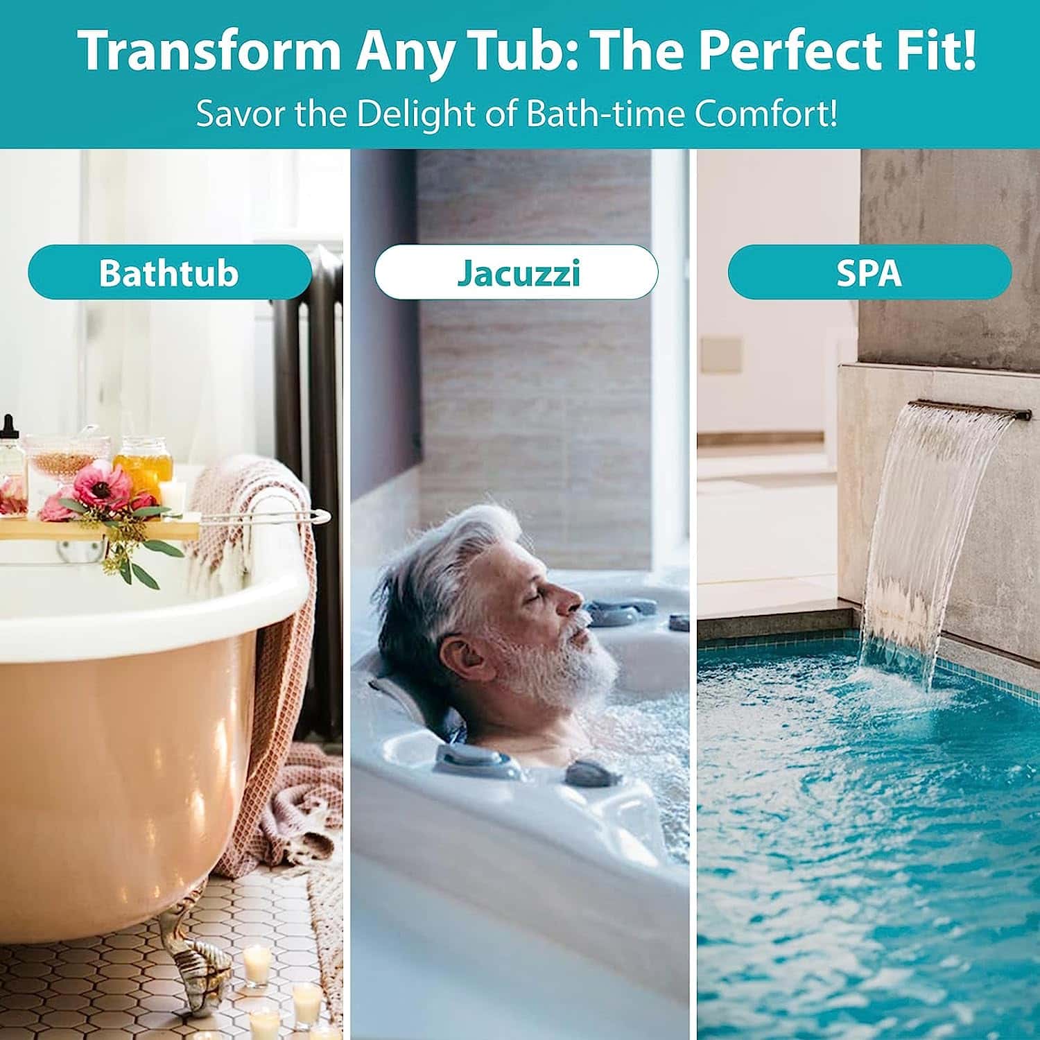 Efforest Full Body Bath Tub Pillow