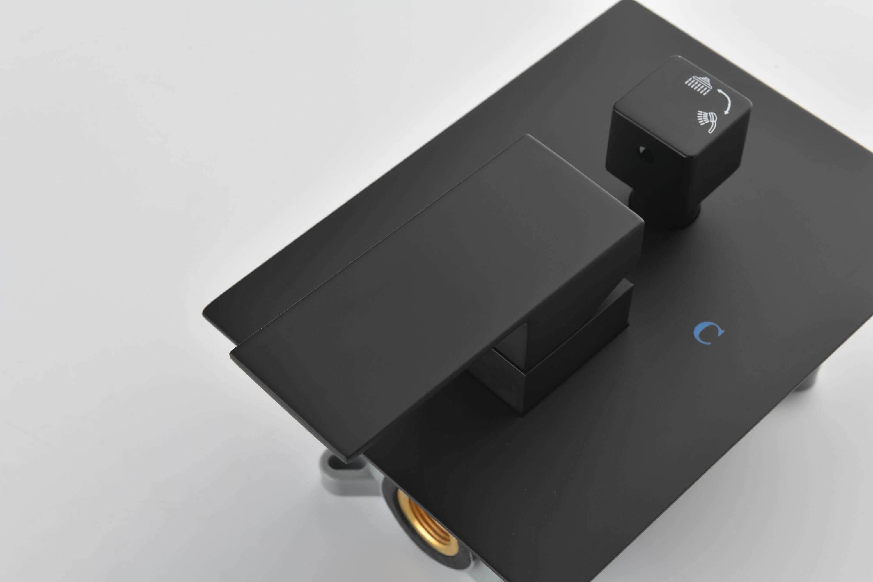 2 Way Outlet Function Solid Brass Shower Diverter Valve Mixer Rough-In Shower Handle Valve Kit Replacement