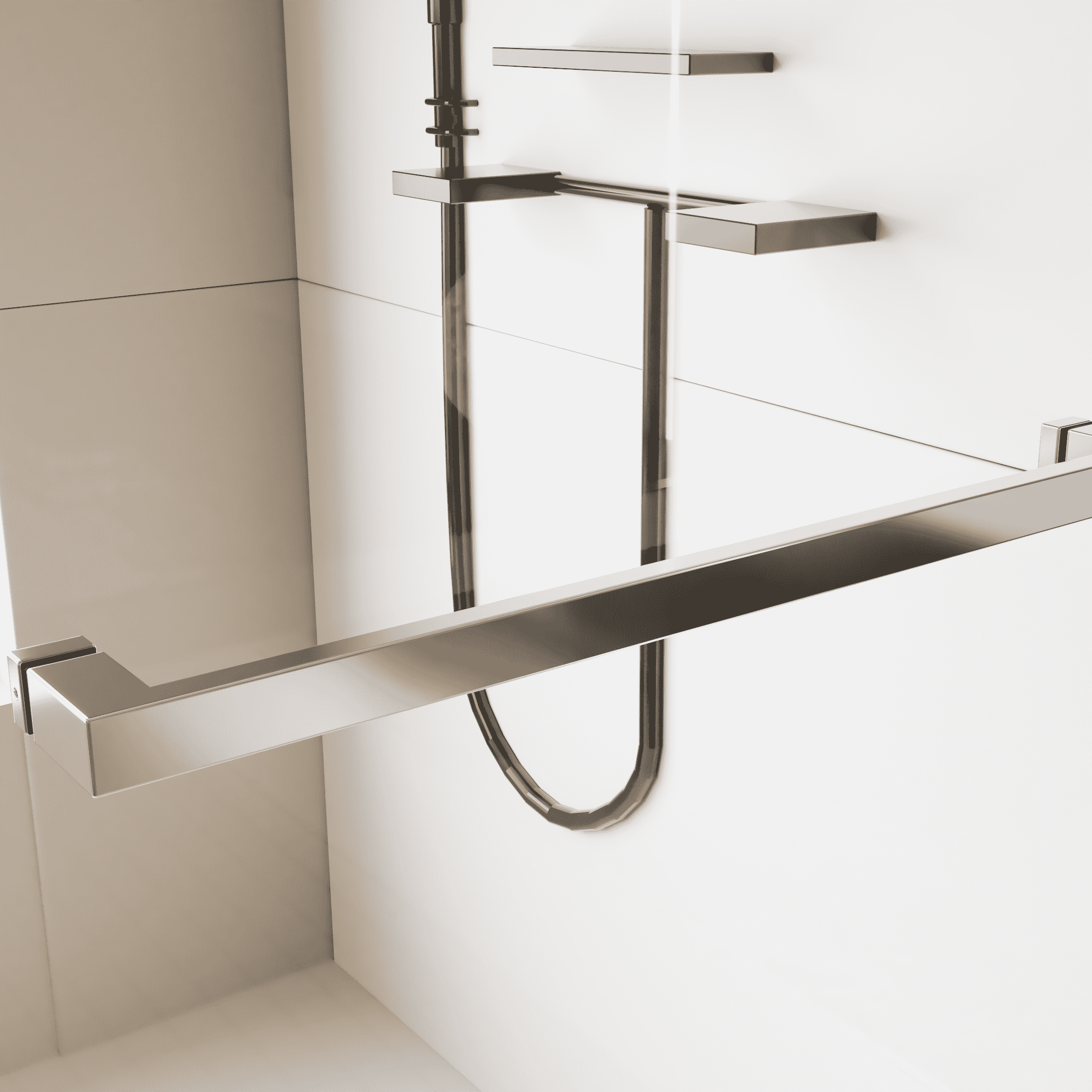 68-72"W x 76"H Frameless Double Sliding Soft-Close Shower Door, 3/8 inches (10mm) Thick SGCC Tempered Glass Door, Chrome