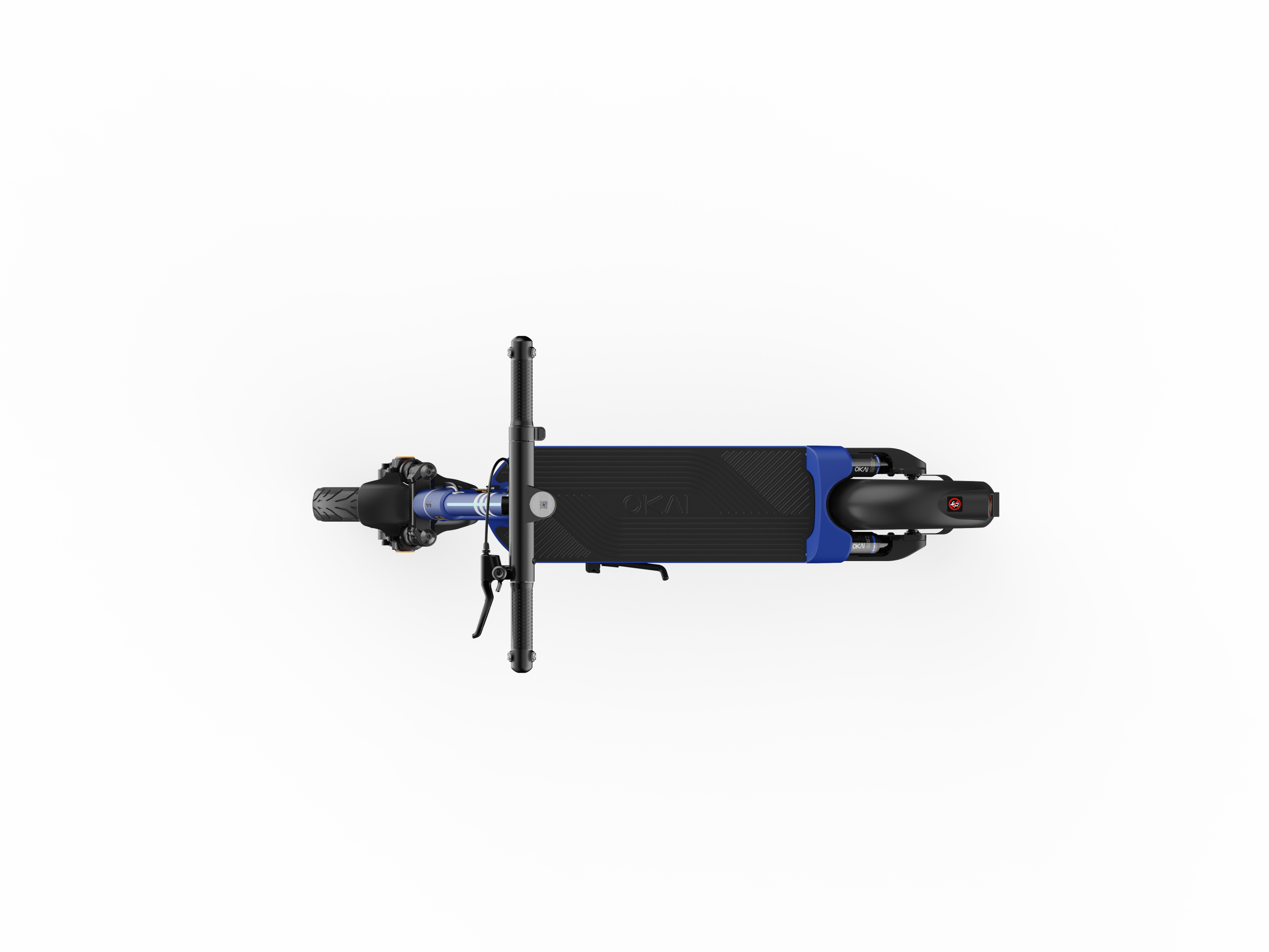 Dual-Suspension Electric Scooter w/ 43.5 Miles Max Operating Range & 24 mph Max Speed - Blue