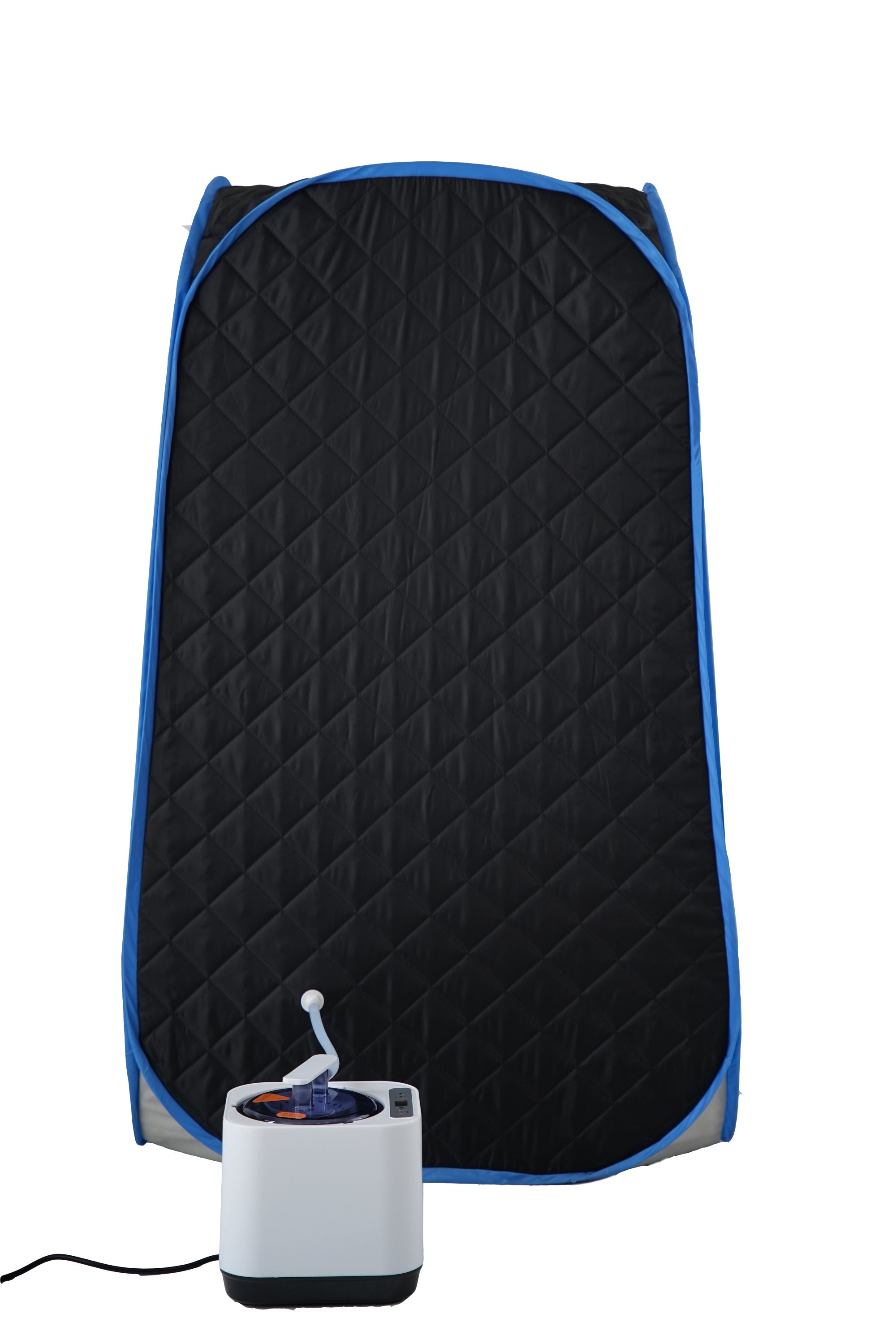 Portable Folding Full size Steam Sauna with 1000W&2.2L steam Generator. Personal Sauna Tent for Relaxation & Spa at home. Fast heating. Folding Steel Rim, it's easy to install, with FCC certification.